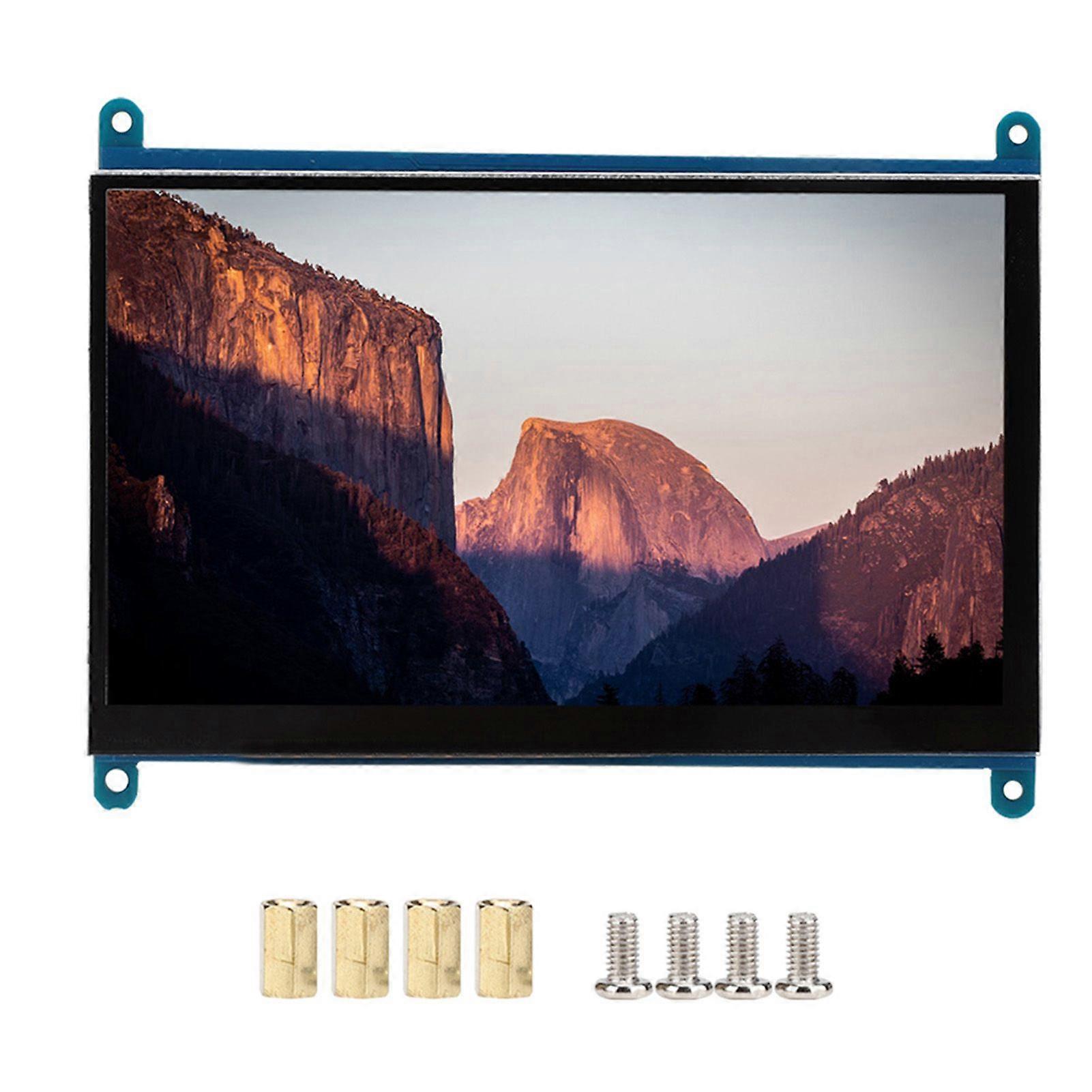 7Inch LCD HD Multimedia Interface 1024x600 Ultra HD Display Screen Capacitive Touch Screen for RPi