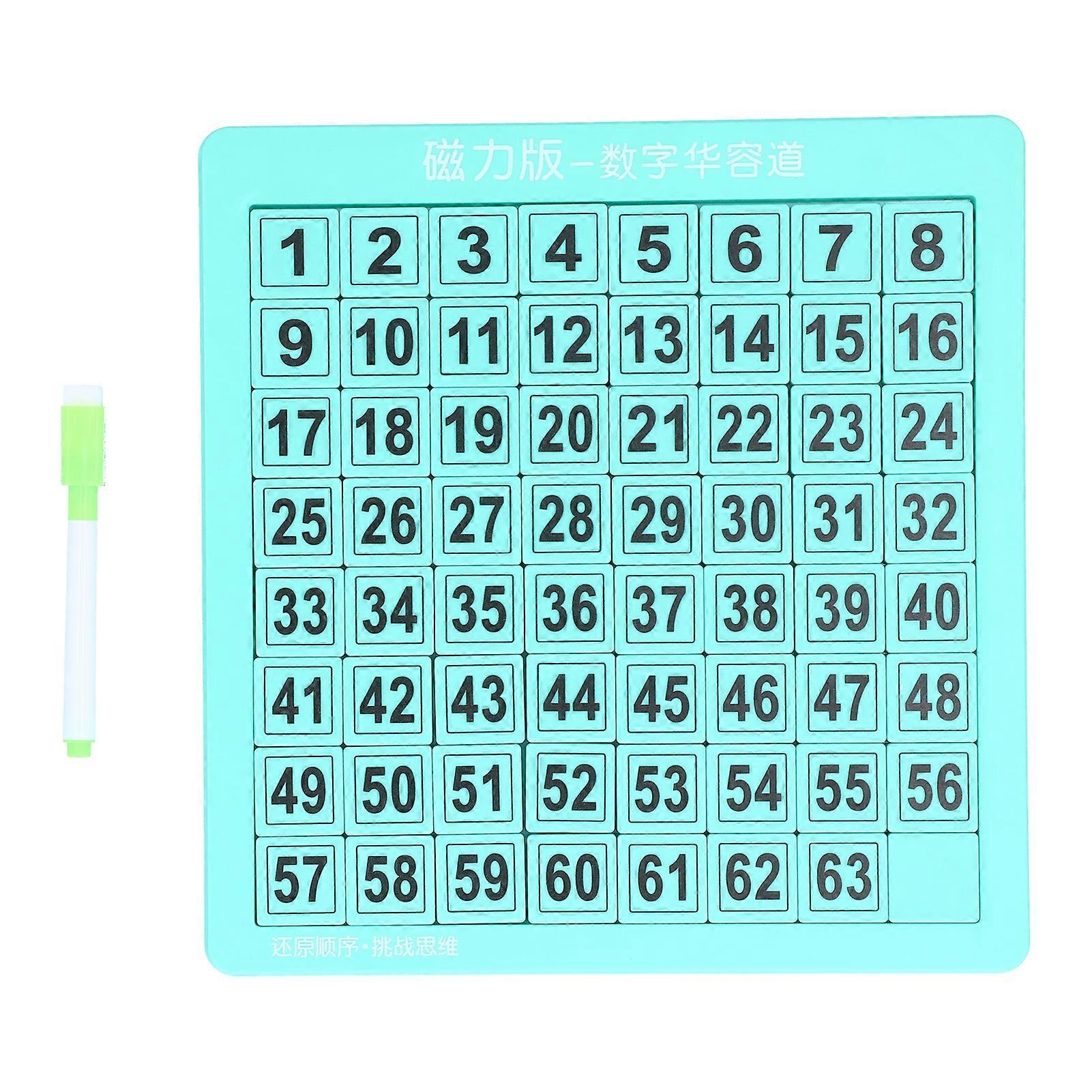 Consecutive Numbers Puzzle Magnetic Drawing Board Toy Children Kids Desktop Puzzle Toy