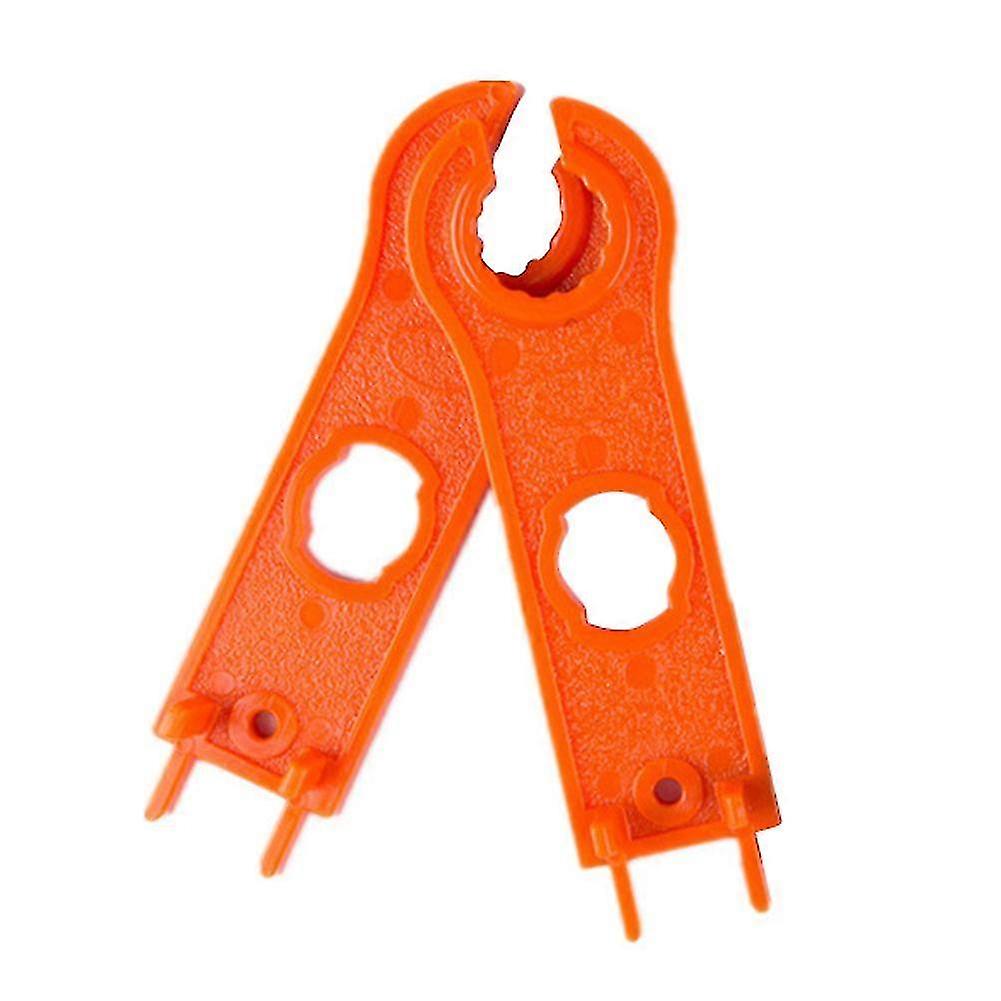 2Pcs Solar Panel Connector Spanner Wrench, Quick Connect Disconnect Tool, Solar Panel Wrench Set, Yellow