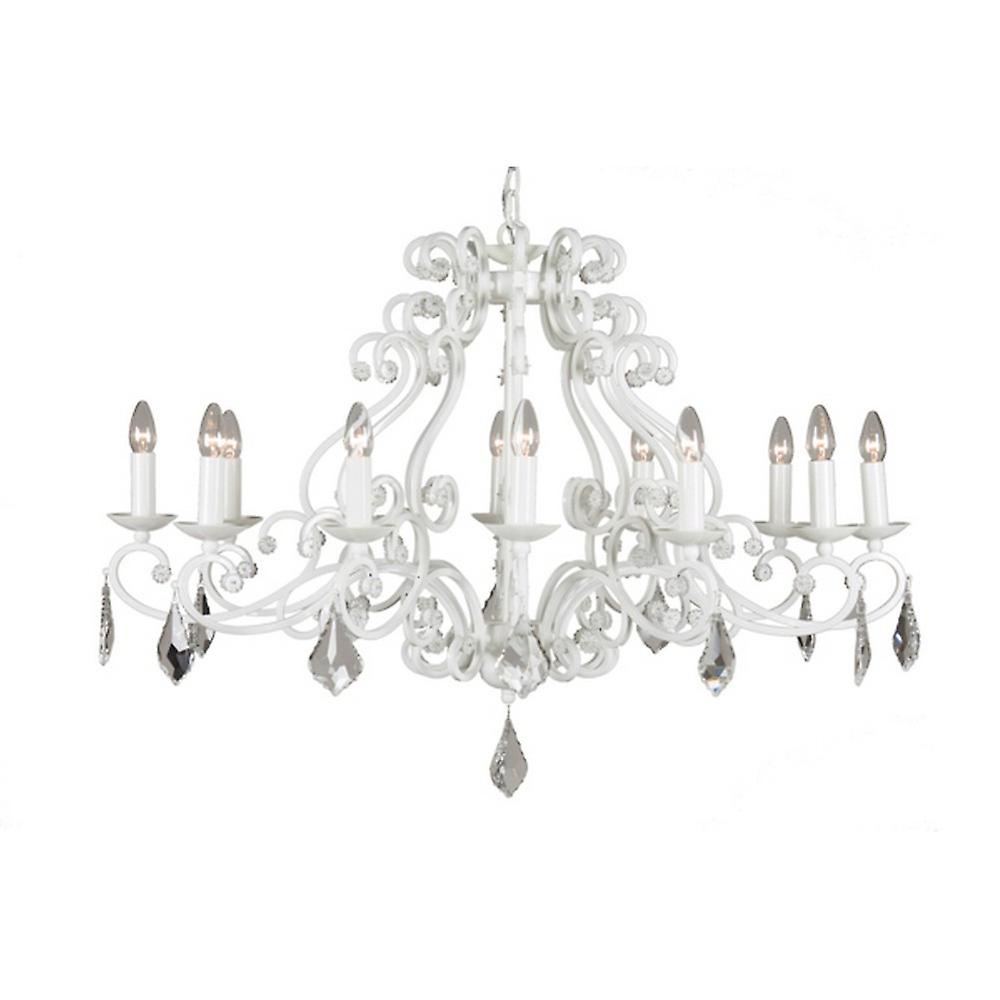 Barozzi Multi Arm Chandeliers Glossy White