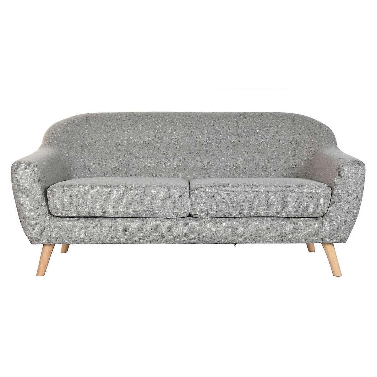 Sofa Home ESPRIT Grey Cream Natural Scandi 172 x 82 x 82 cm