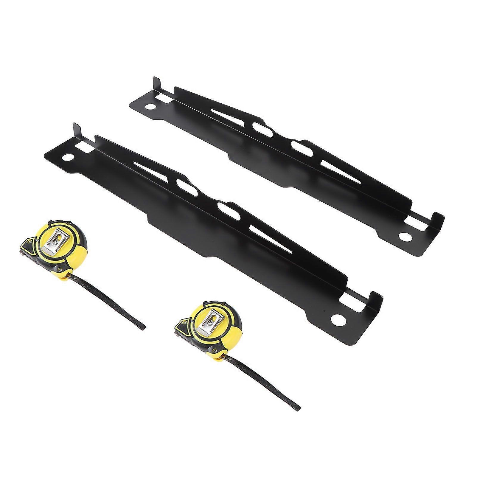 1 Pair Wheel Alignment Tool Plate Heavy Duty Accurate Measurement with 2 Tape Anti Drop Slot Universal Fit for Car Sedan SUV