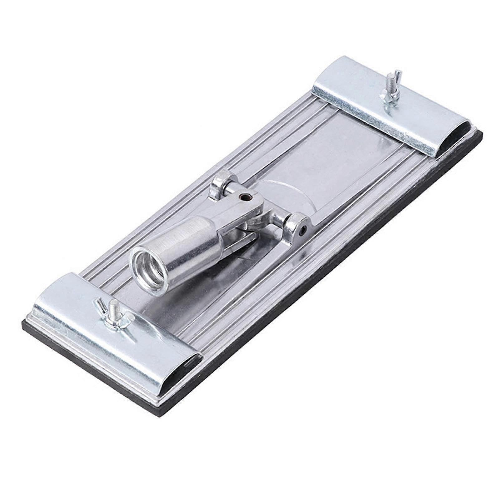 Pole Sander Head With Abrasive Clips For Drywall Sanding Heavy-Duty Alloy Construction Compatible With Drywall Poles