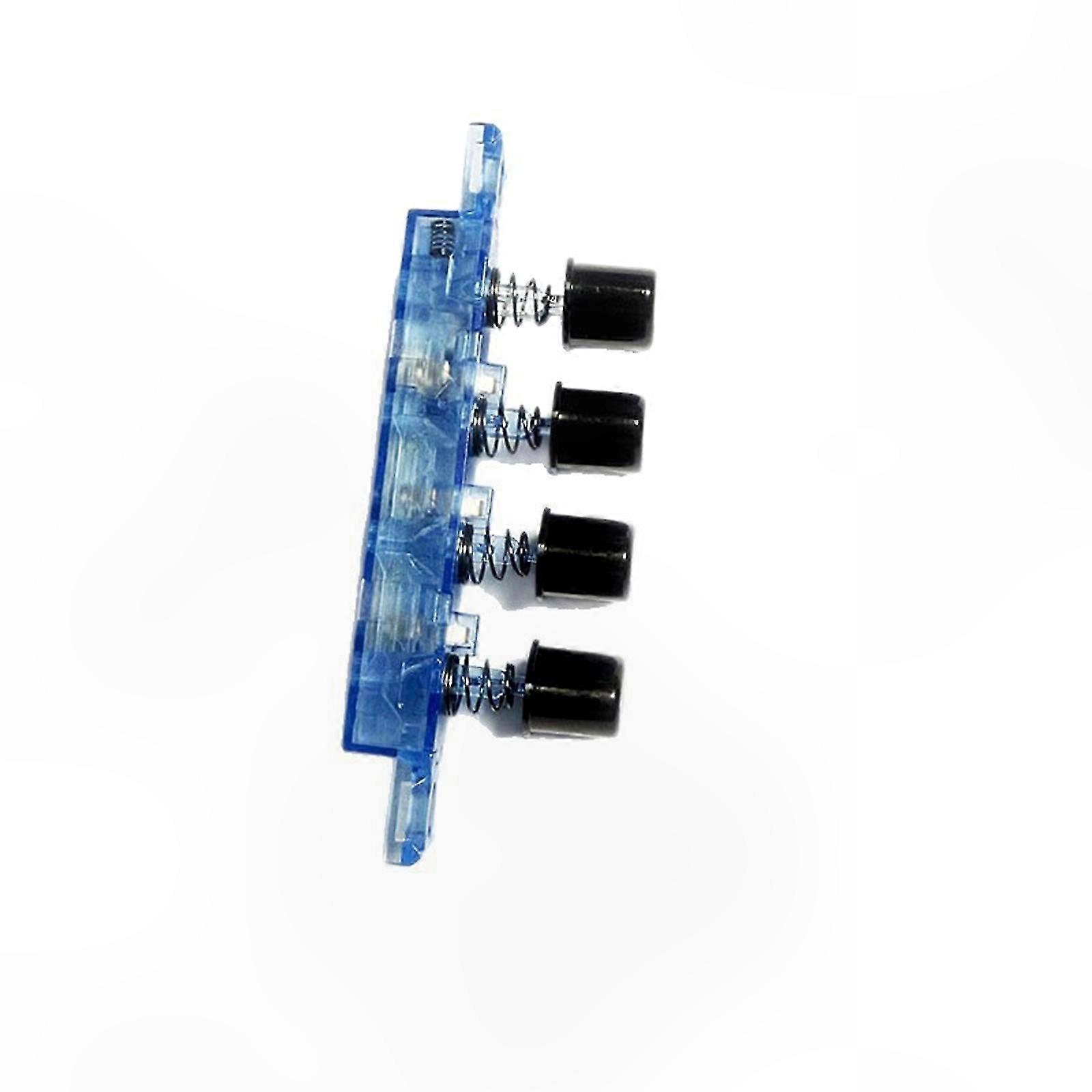 4-Button Key Switch Replacement for Standing and Desk Fans, 3 Wind Speeds, Plastic Texture