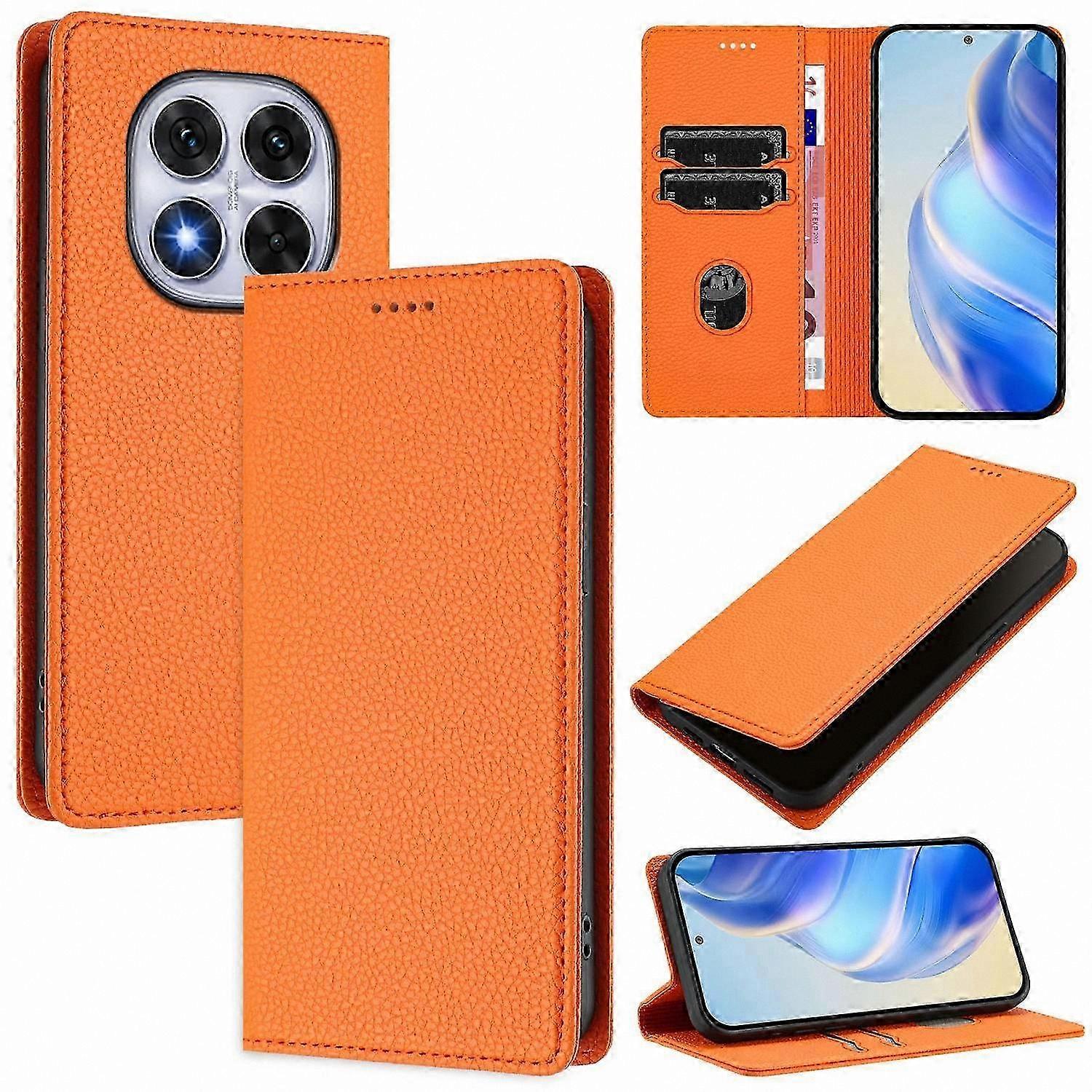 5G Wallet Case for Note 14 Pro+ / Note 14 Pro - Premium Leather Phone Cover