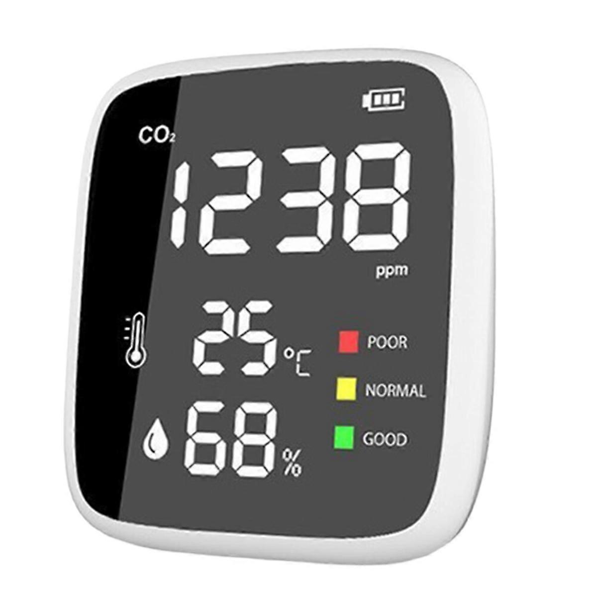 Portable CO2 Temperature Humidity Monitor Air Quality Monitor Infrared NDIR Detector Indoor Outdoor Detection Tools