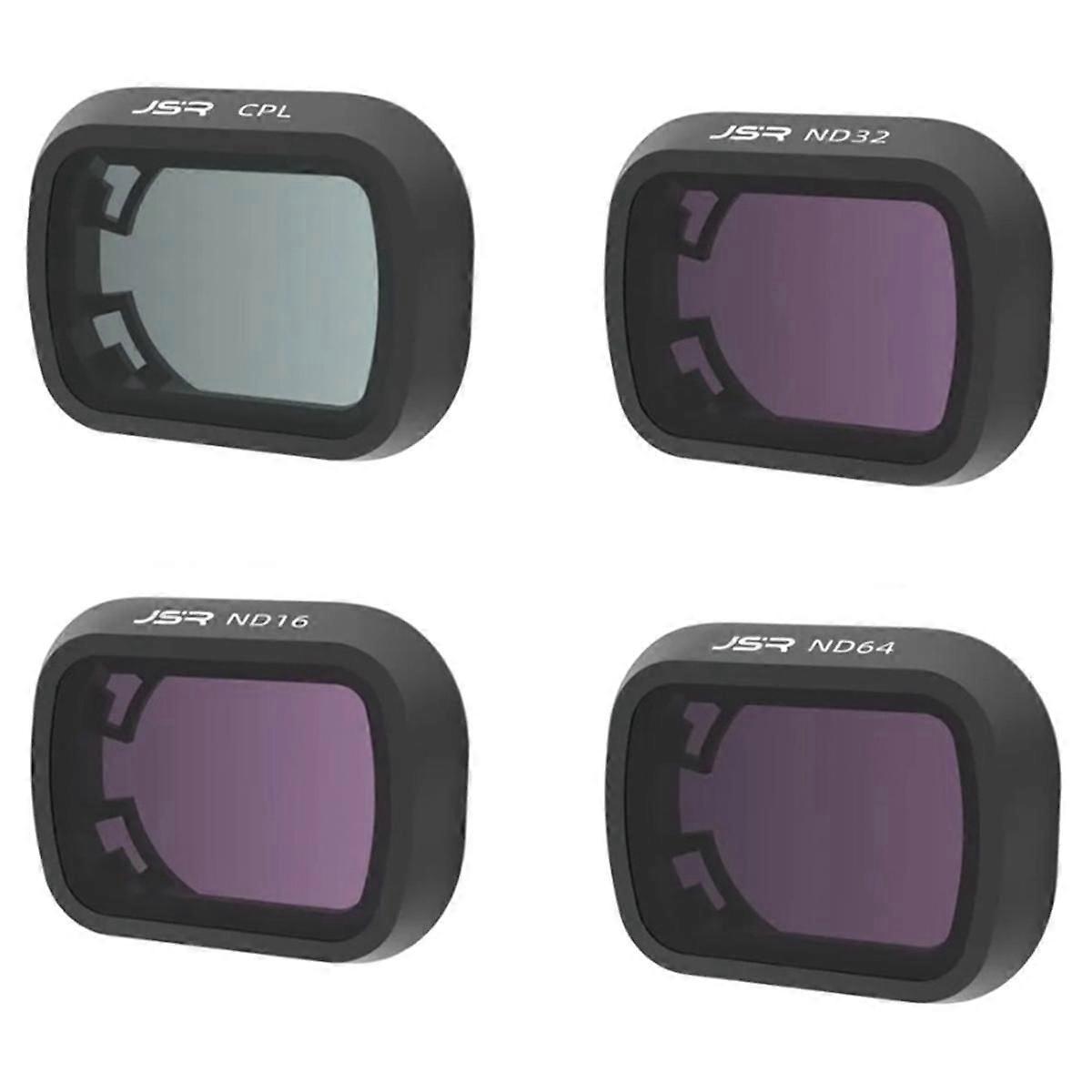Drone Filter Set for Mini 4 Pro UV Lens Protection Polarized ND8 Light Reduction Filter Accessory