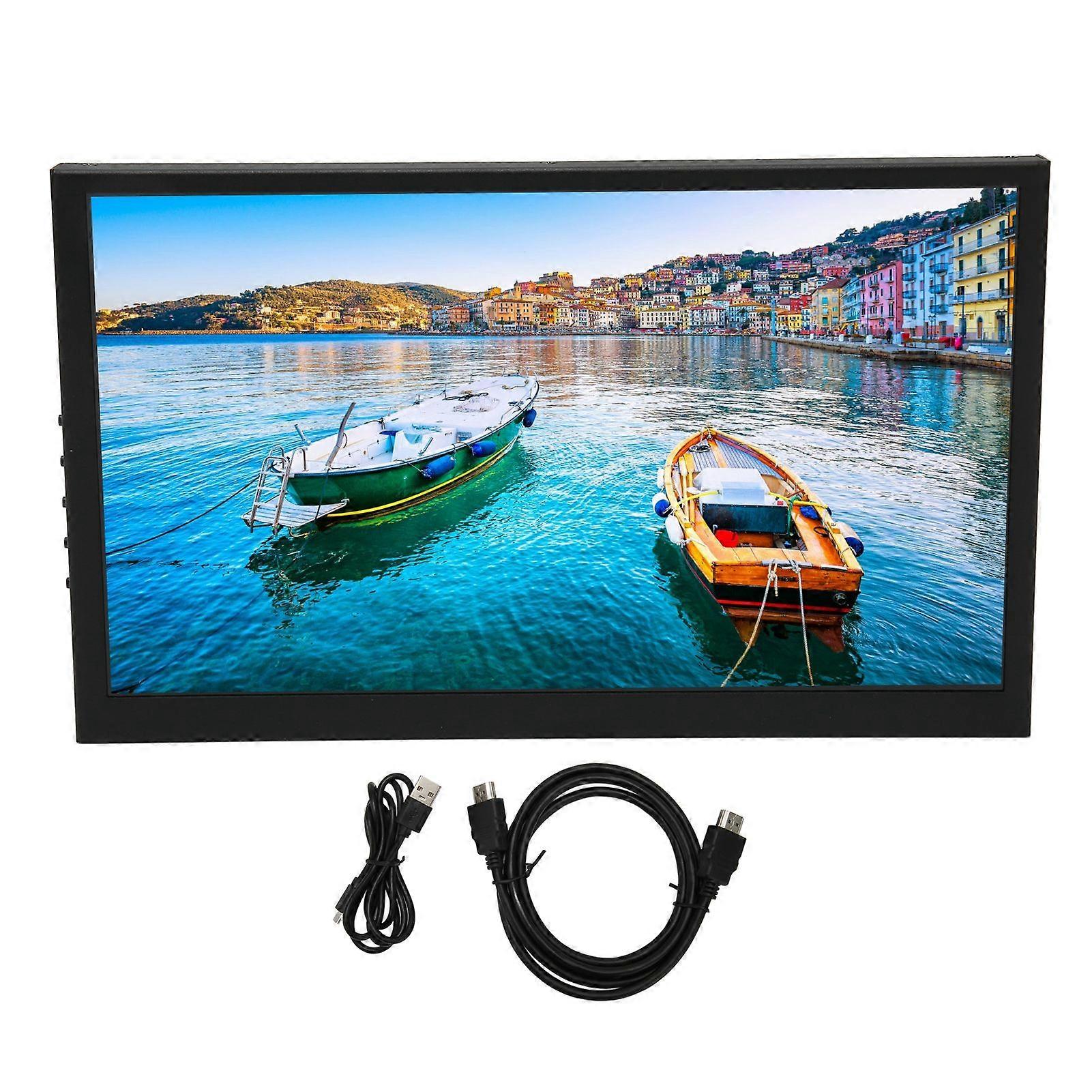 10.1 Inch Touchscreen Monitor HD 1024x600 Portable Laptop Second Screen for Windows for OS X for RPi 4 3