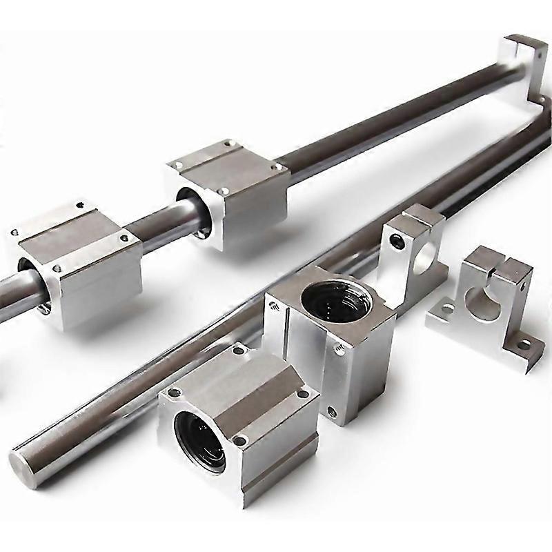 For 10 Pieces Set Of Optical Axis Linear Axis Od12mm 400mm Scs12uu Linear Bearing Seat Sk12 Bearin