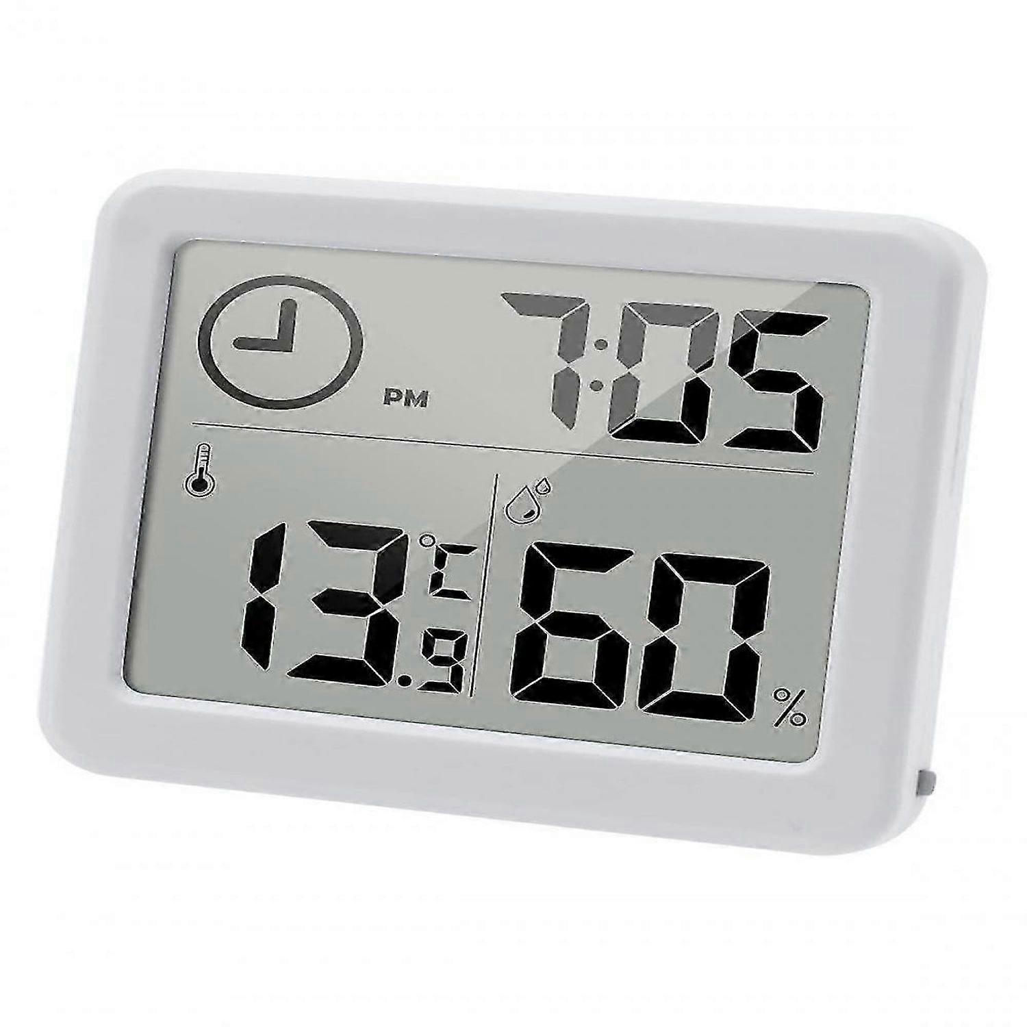 Digital Thermometer/hygrometer Large 3.2 Lcd Display(white) -HK908
