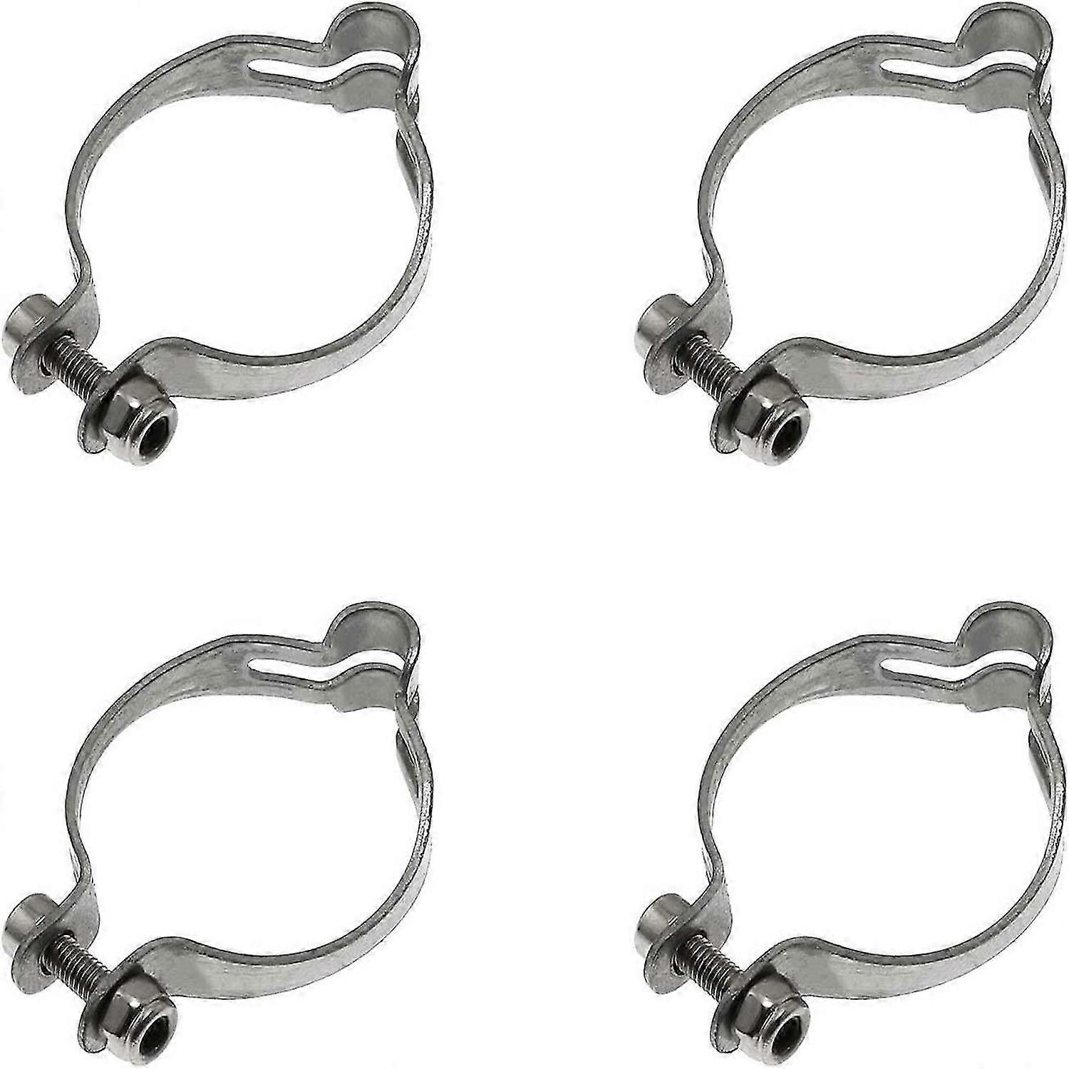 Brake Shift Cable Clamp 25.4mm Metal Ring Bicycle Base Guide Clips 4pcs
