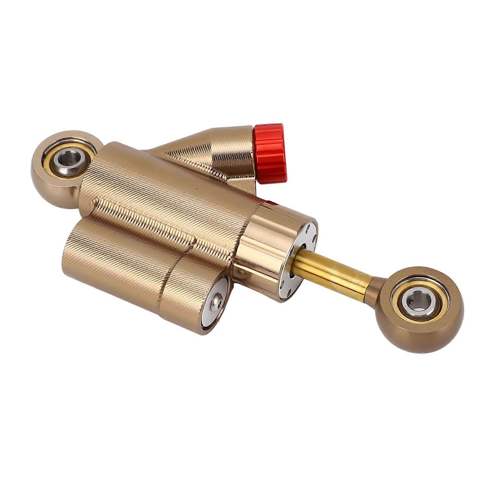 CNC Adjustable Motorcycle Steering Damper Stabilizer 133mm Gold