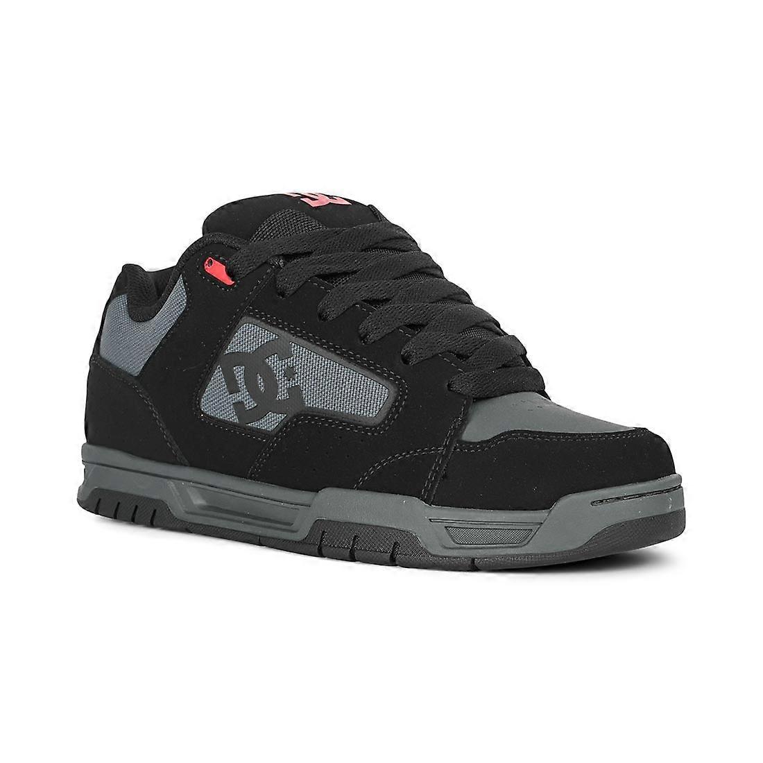 DC Coiler Skate Shoes - Black/Grey/Red