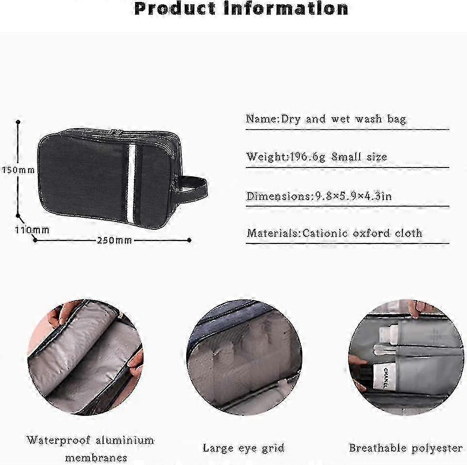 Optimized Toiletry Bag for Men - Cosmetic & Make-up Storage with Wash Function