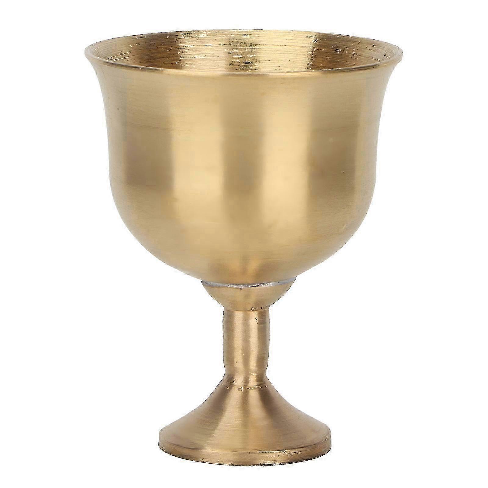 Elegant Brass Wine Goblet - Decorative Drinking Cup Collection Gift