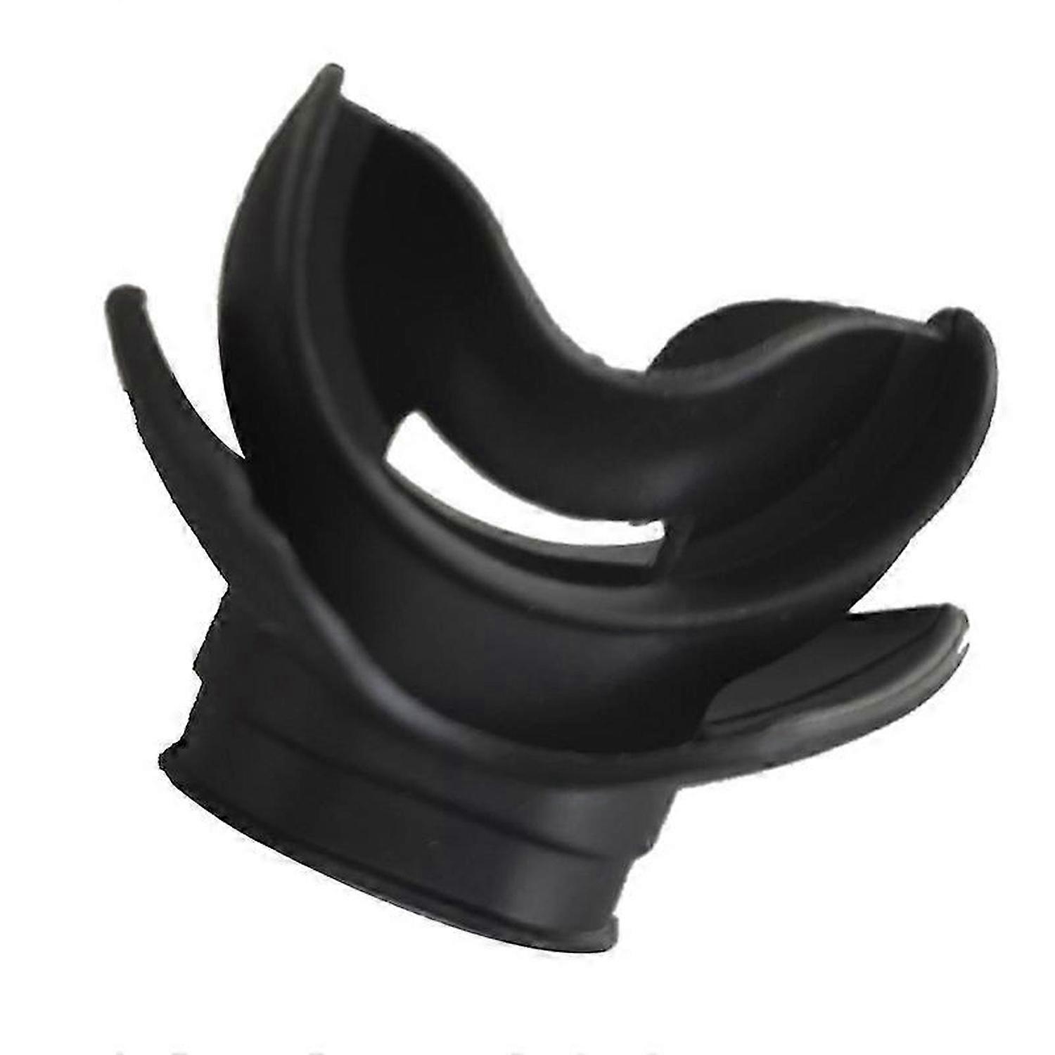 Moldable Silicone Diving Bite Mouthpiece Regulator Black