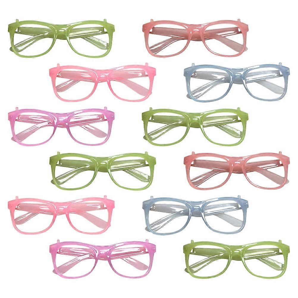 Glow Glasses Frame for Party Props 60Pcs Luminous Eyeglasses Toys