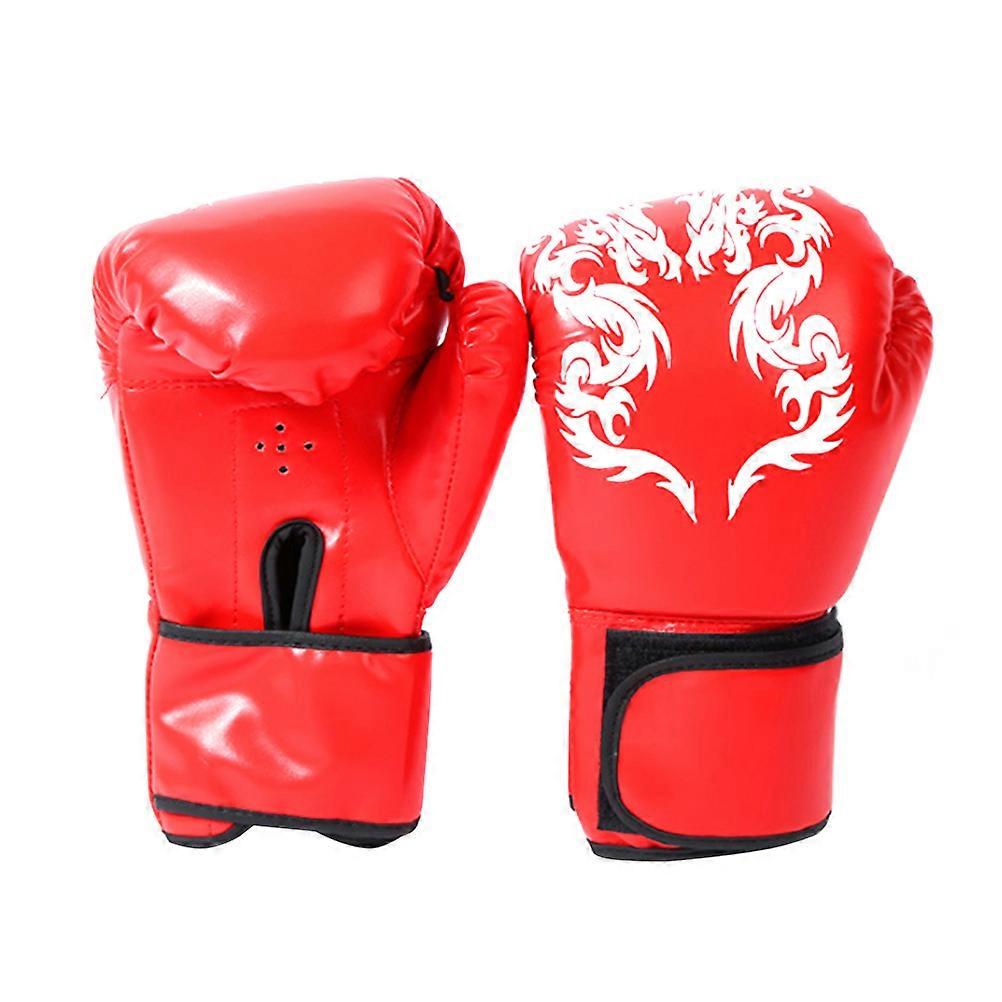 Boxing Gloves Durable Protective Sparring Gloves for 1Pair Red