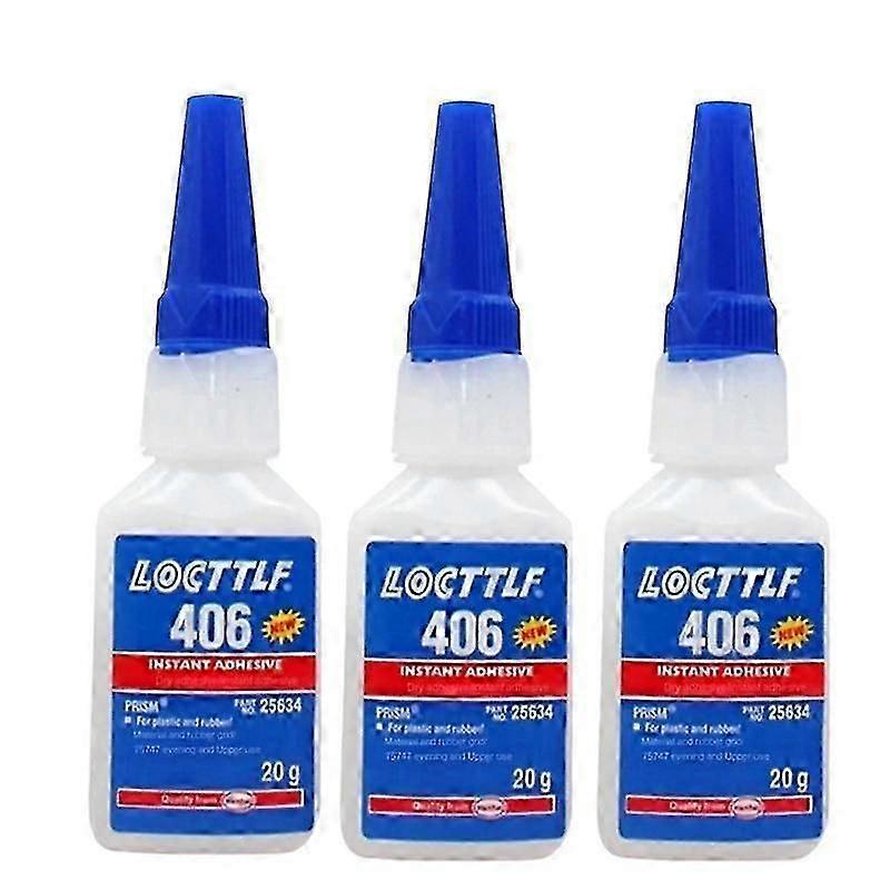 1-3τμχ Νέα Super Glue 406 Επισκευαστική Κόλλα Στιγμιαία Κόλλα Loctite Αυτοκόλλητη 20ml Εξαιρετικά ισχυρή κόλλα μακράς διαρκείας