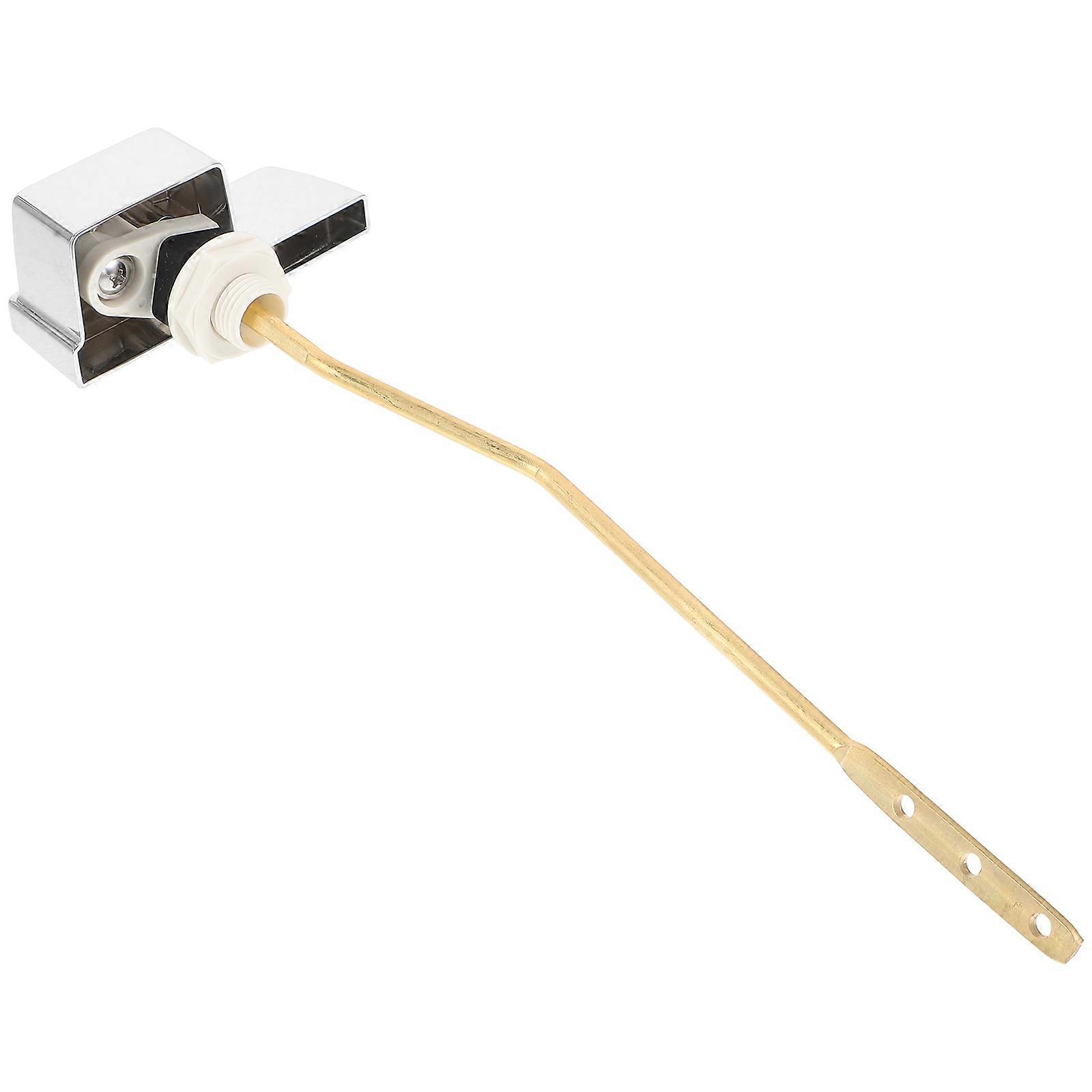 Side Mount Toilet Tank Lever Replacement Handle Zinc Alloy Simple Design For Daily Use Bathroom Installation 10.6×3.1×1.5in Water Flushing 1Pcs