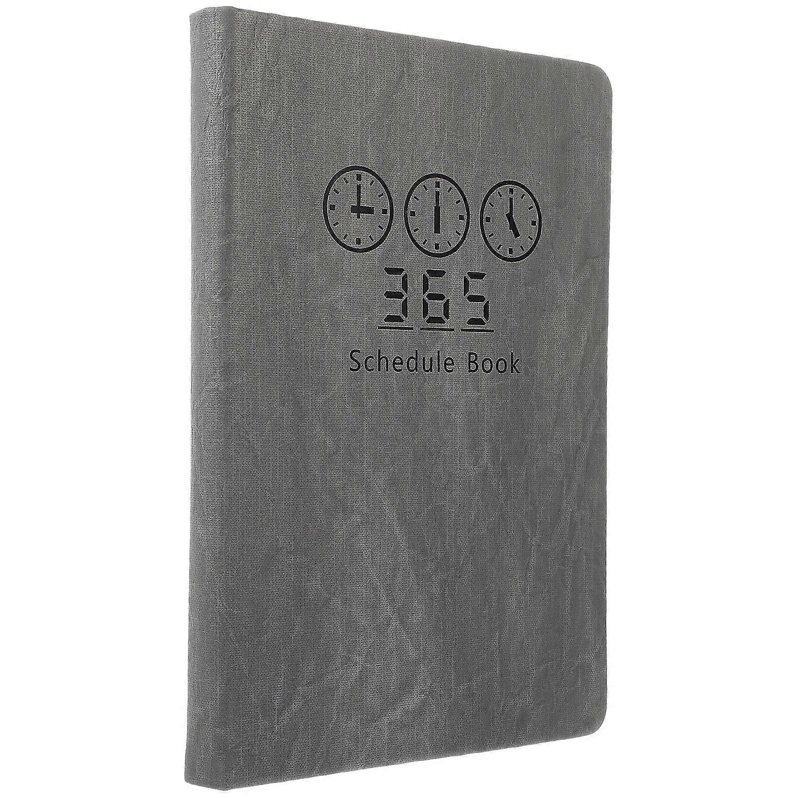 2024 Daily Planner Notebook for Office Use 2Pcs Grey Paper Notepad