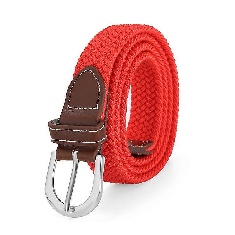 Men's Canvas Belt Casual Braided Elastic Elastic Student Korean Style Trouser Belt Youth Belt Women's Simple and Versatile Trend