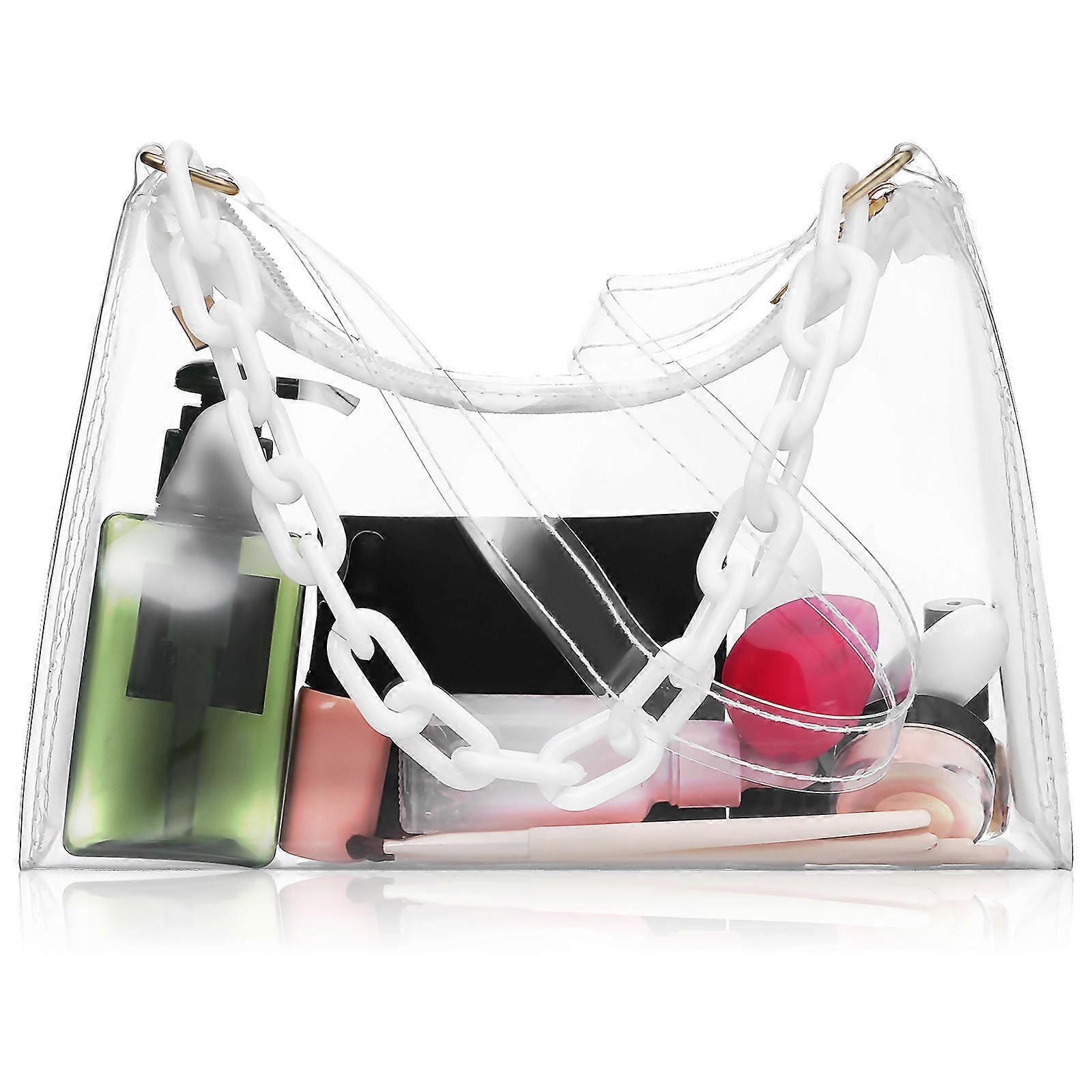 Clear Purse Shoulder Pouch for Storage Use Transparent Shoulder Bag
