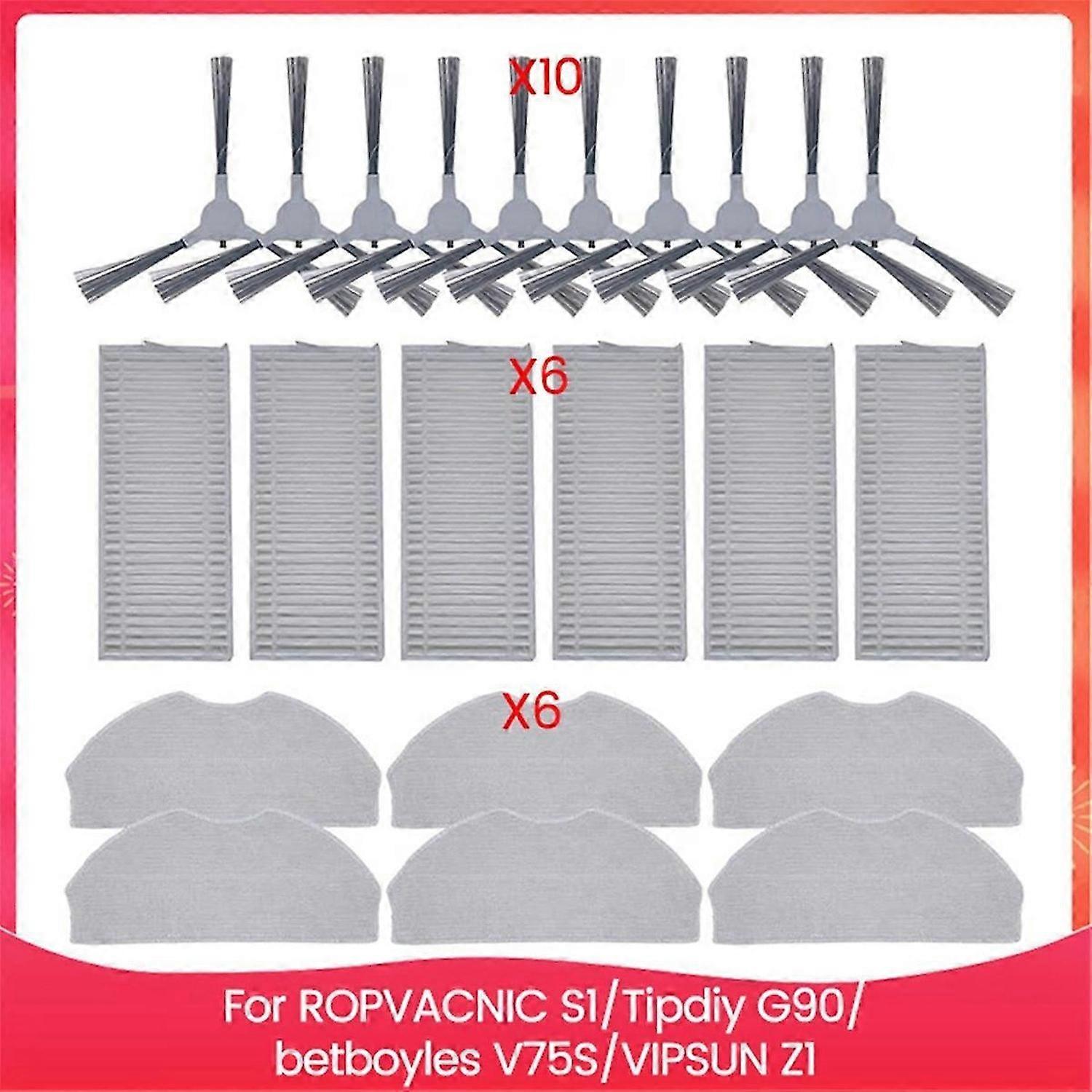 Accessories Kit for ROPVACNIC S1 Robot Vacuum Replacement Part