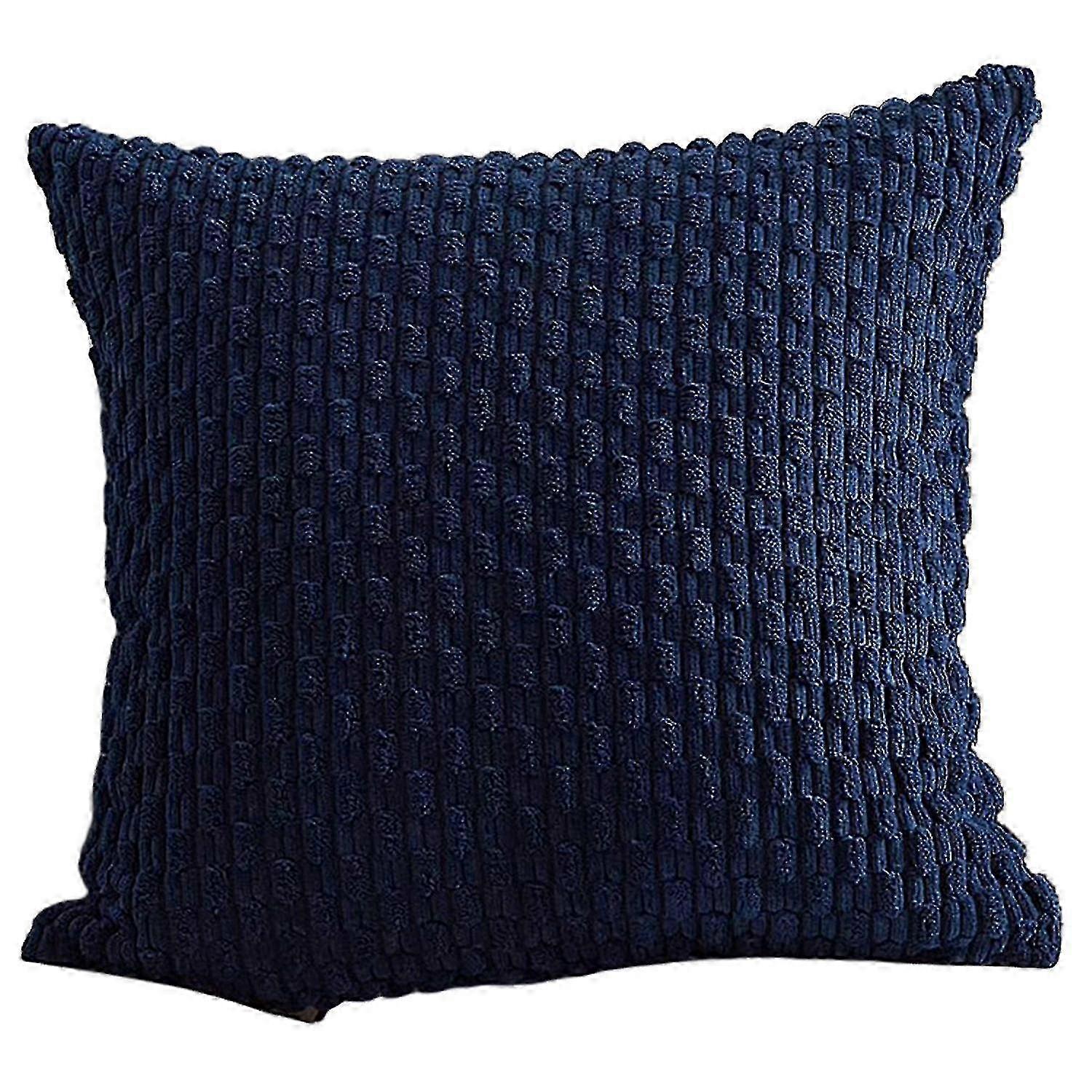 Throw Pillow Cover Invisible Zipper Washable Soft Decorative Solid Color Couch Bed Sofa Corduroy Cus