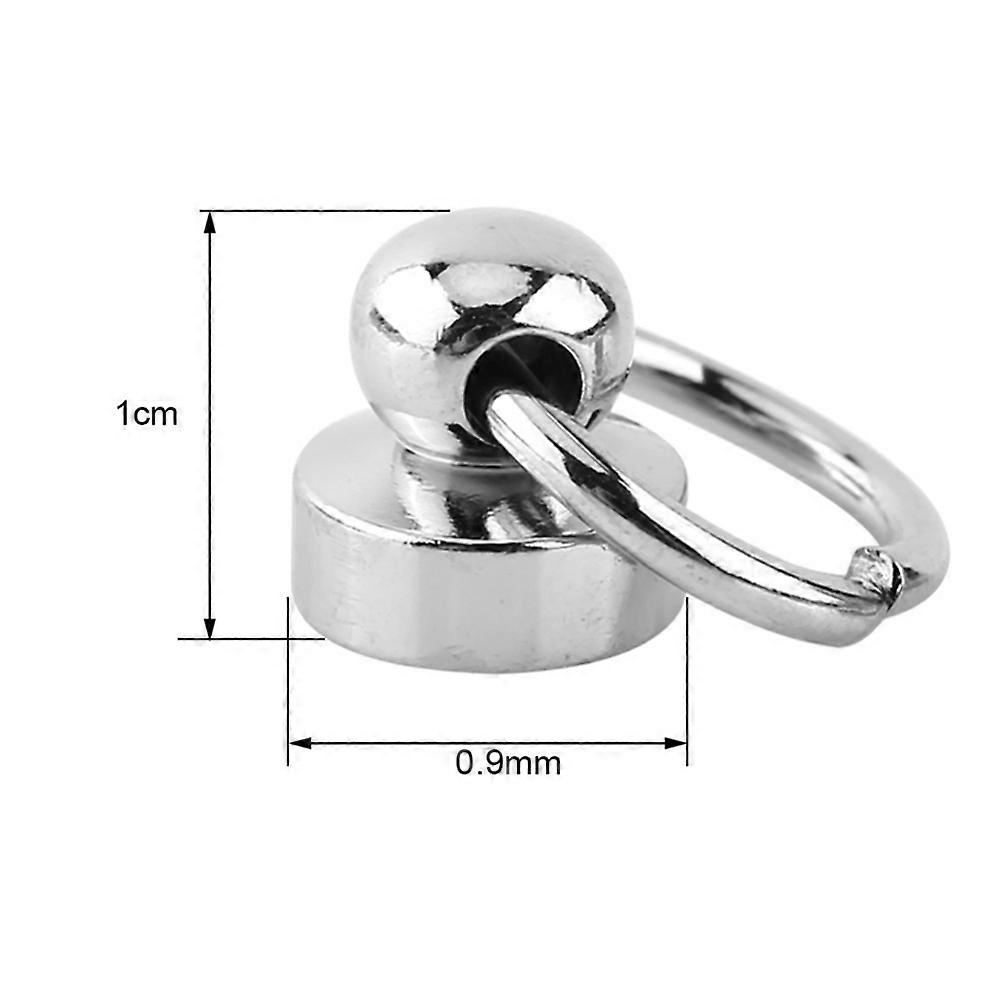 Brass Rivet Studs Silver for Leathercraft 10Pcs Durable Round Head Accessories