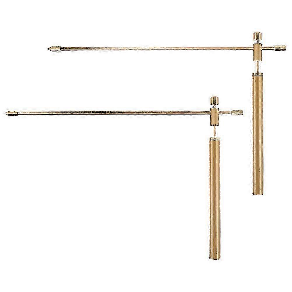 2pcs Dowsing Rods Copper Dowsing Rods Portable Divining Probe Rod with Storage Bag