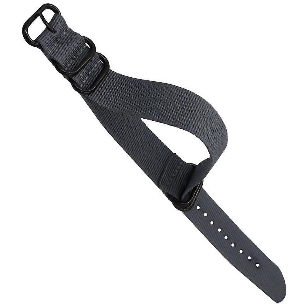 Grey Nylon Watch Strap Watch Replacing Band with 1Pcs for Comfortable Wear
