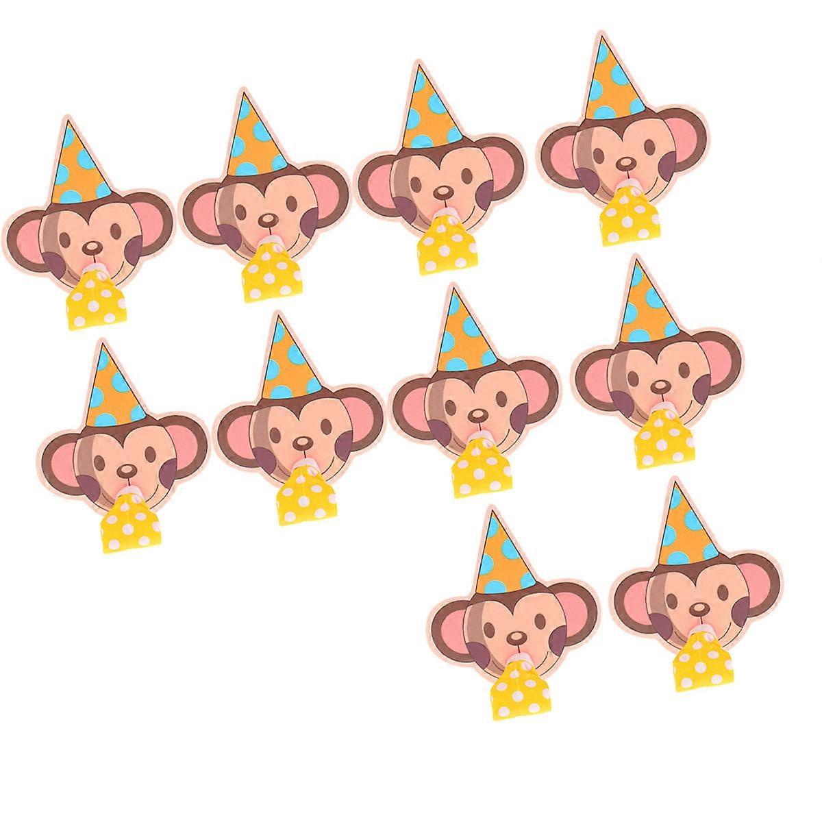 Party Noise Maker Monkey Noisemakers 20Pcs Blowout Whistles for Kids