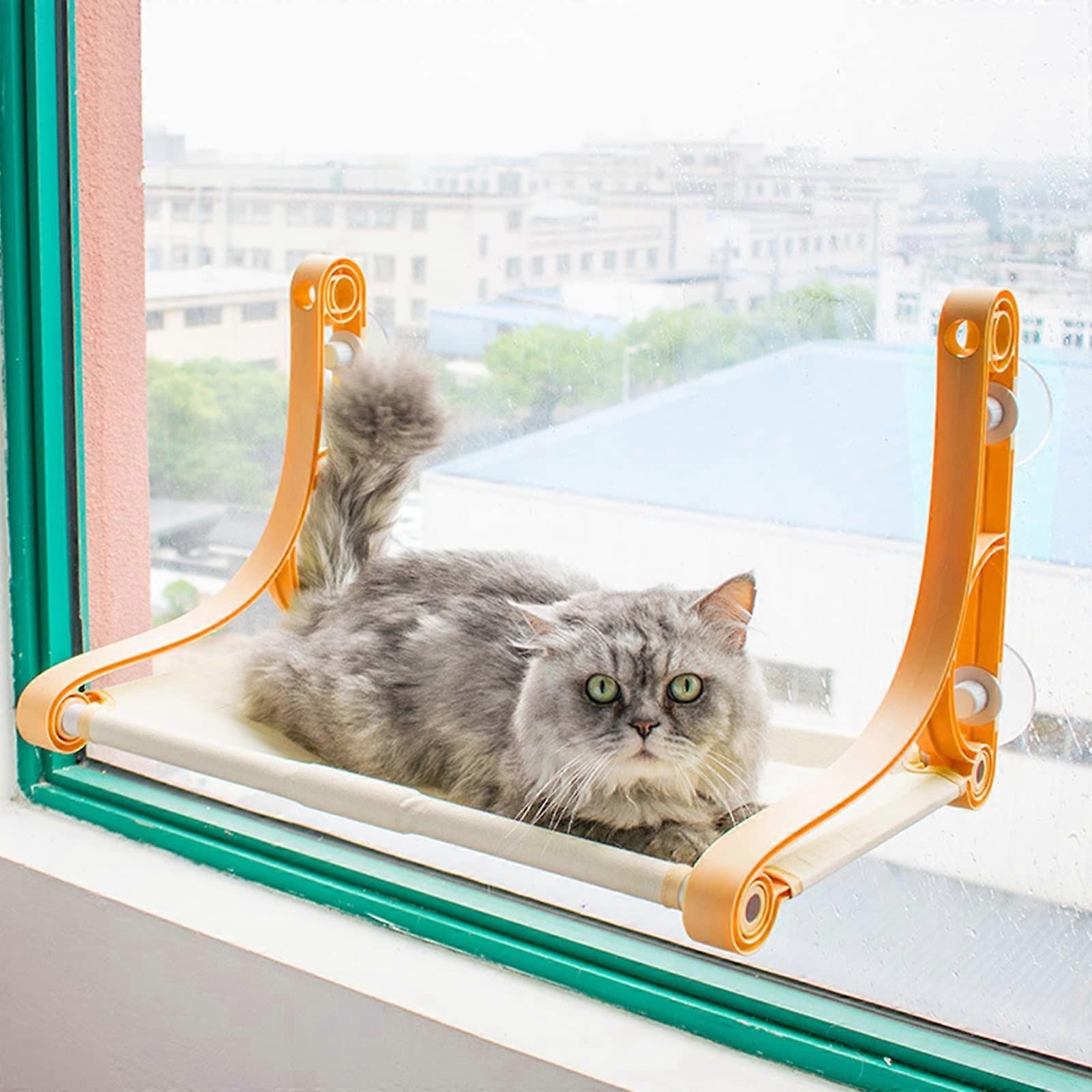Cat Window Perch For Large Indoor Cats: Window Hammock Bed, Screw Suction Cups, Holds Up To 45 Lbs
