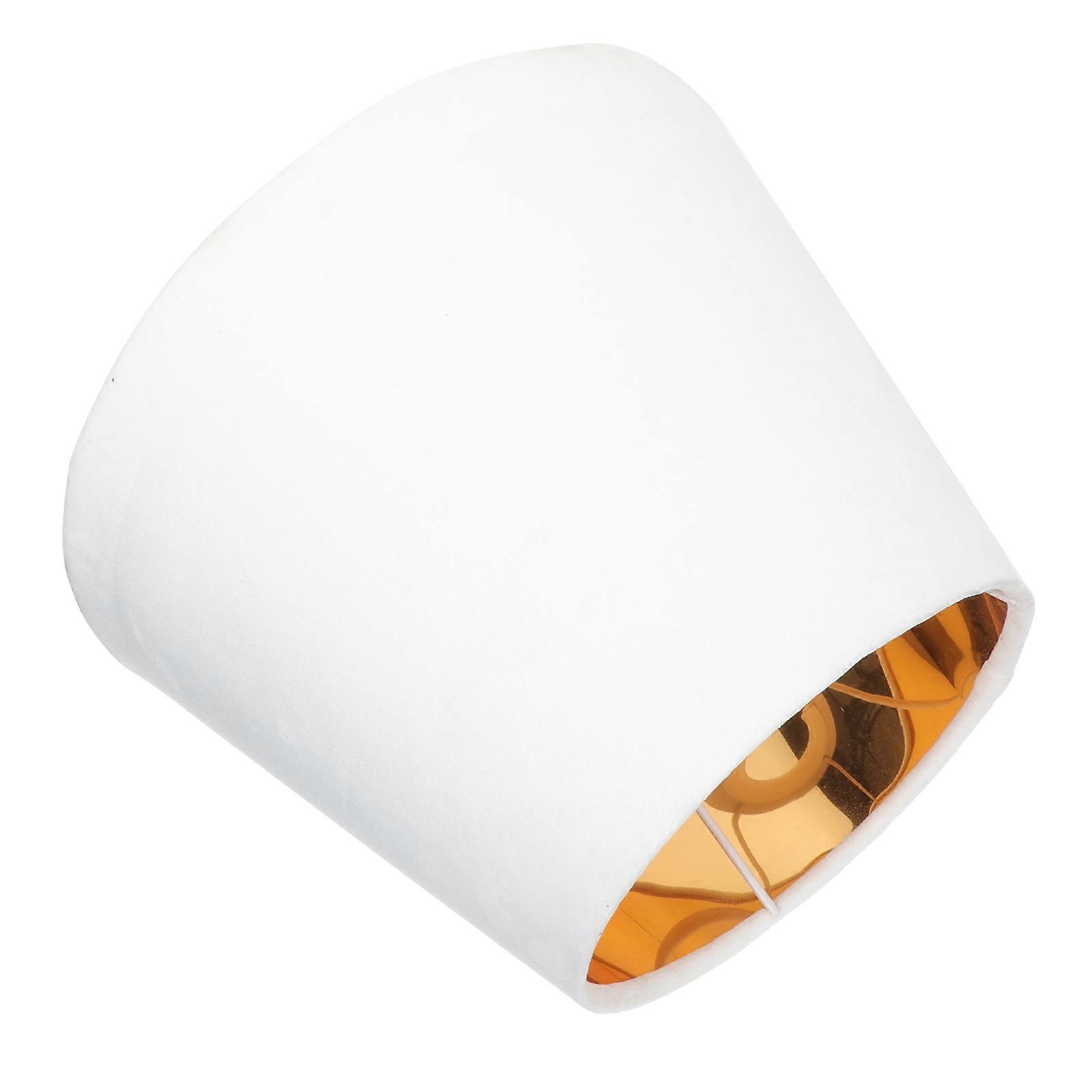 Decorative Lampshade For Table Lamp With White Cloth And Gold Lining Ideal For Personal Use In Bedroom Or Study 1 Pcs