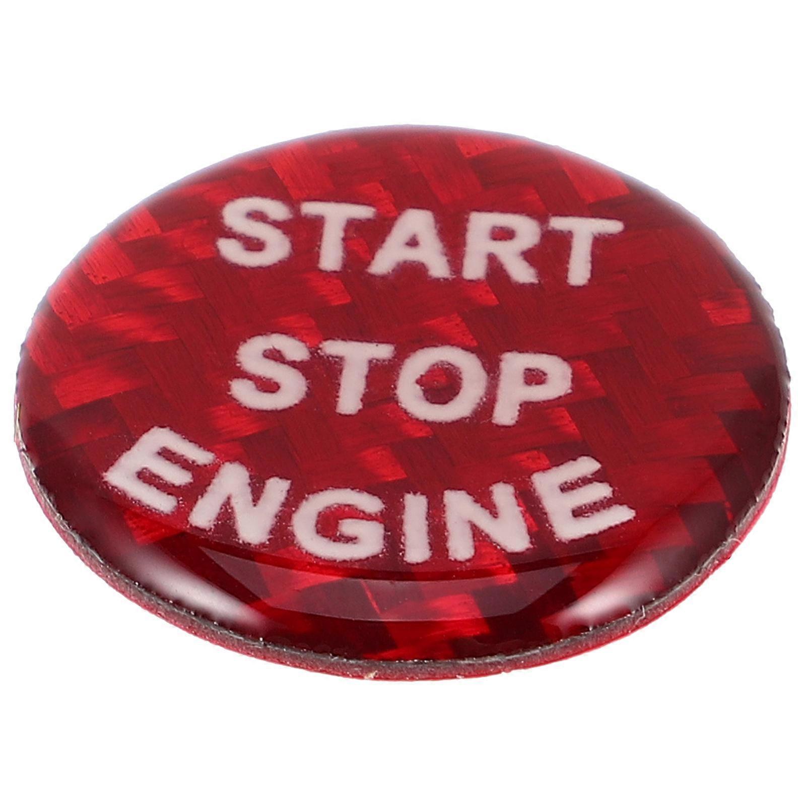 Plastic Car Start Button Cover for Push Start Function 3Pcs Decor