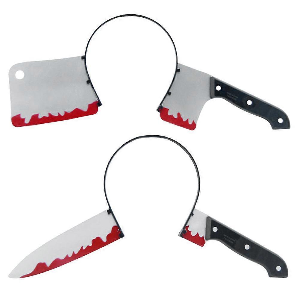 Horror Headband With Cleaver And Pointed For Halloween Party Entertainment Made From Lightweight Material In One Size
