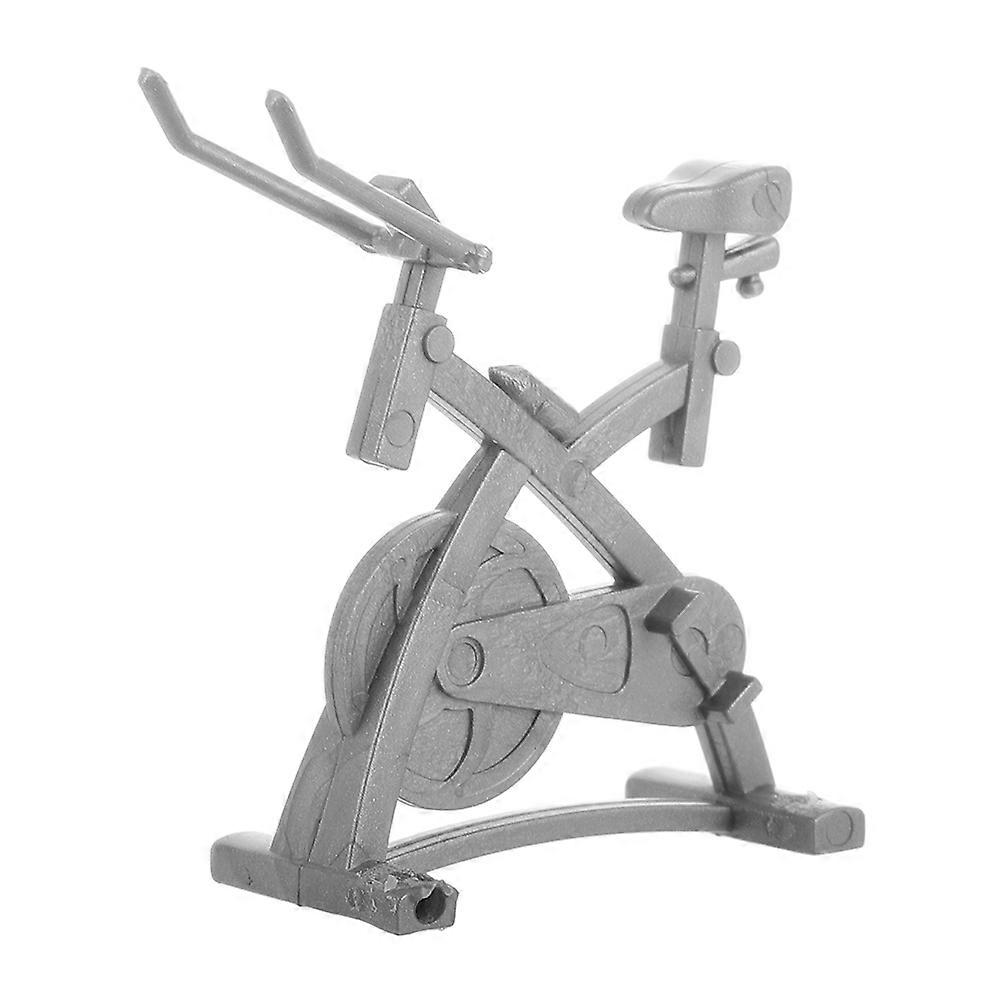 4Pcs Miniature Exercise Bike Model Decor Educational Setting Gym Decoration Realistic Modeling Plastic Material