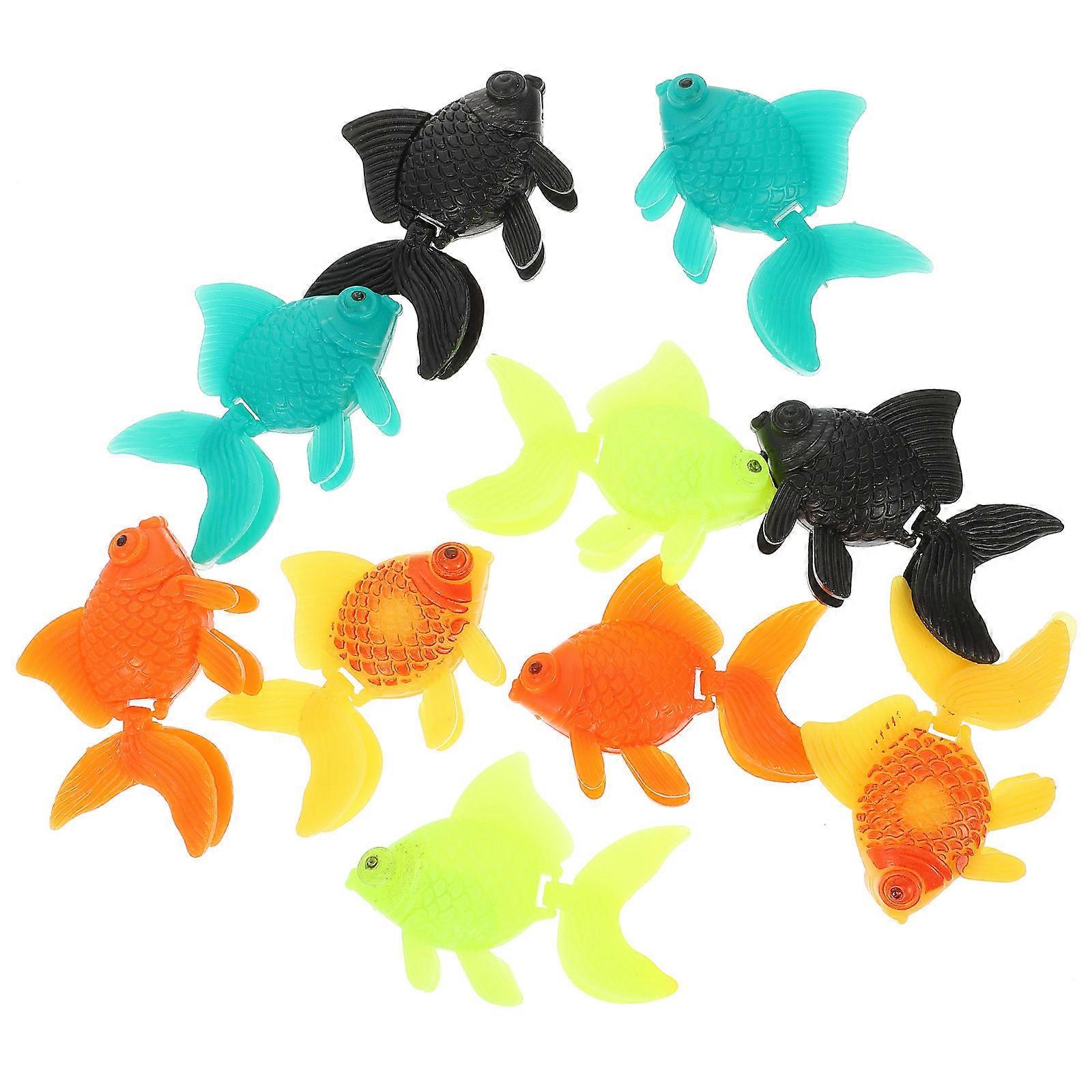 Fake Fish Aquarium Decoration Artificial Floating Fish 30Pcs Assorted