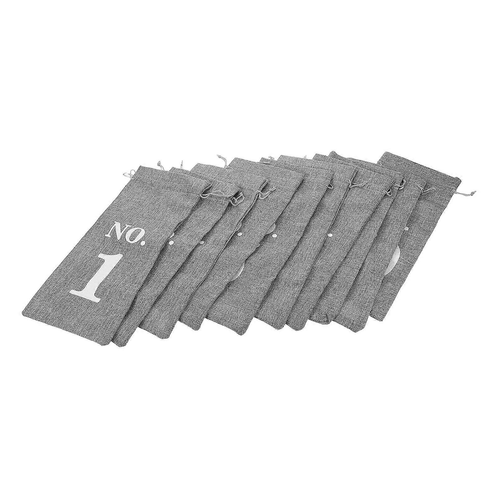 Reusable Drawstring Wine Bags for Party Use 30Pcs Imitation Linen Wine Bags