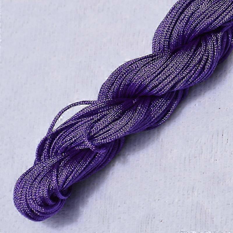 Home Party Supplies Chinese Knot Braided String DIY Macrame Cord 20m High Quality Tassels 1.0mm Beading String Bracelet Nylon Cord Thread Popular 2025