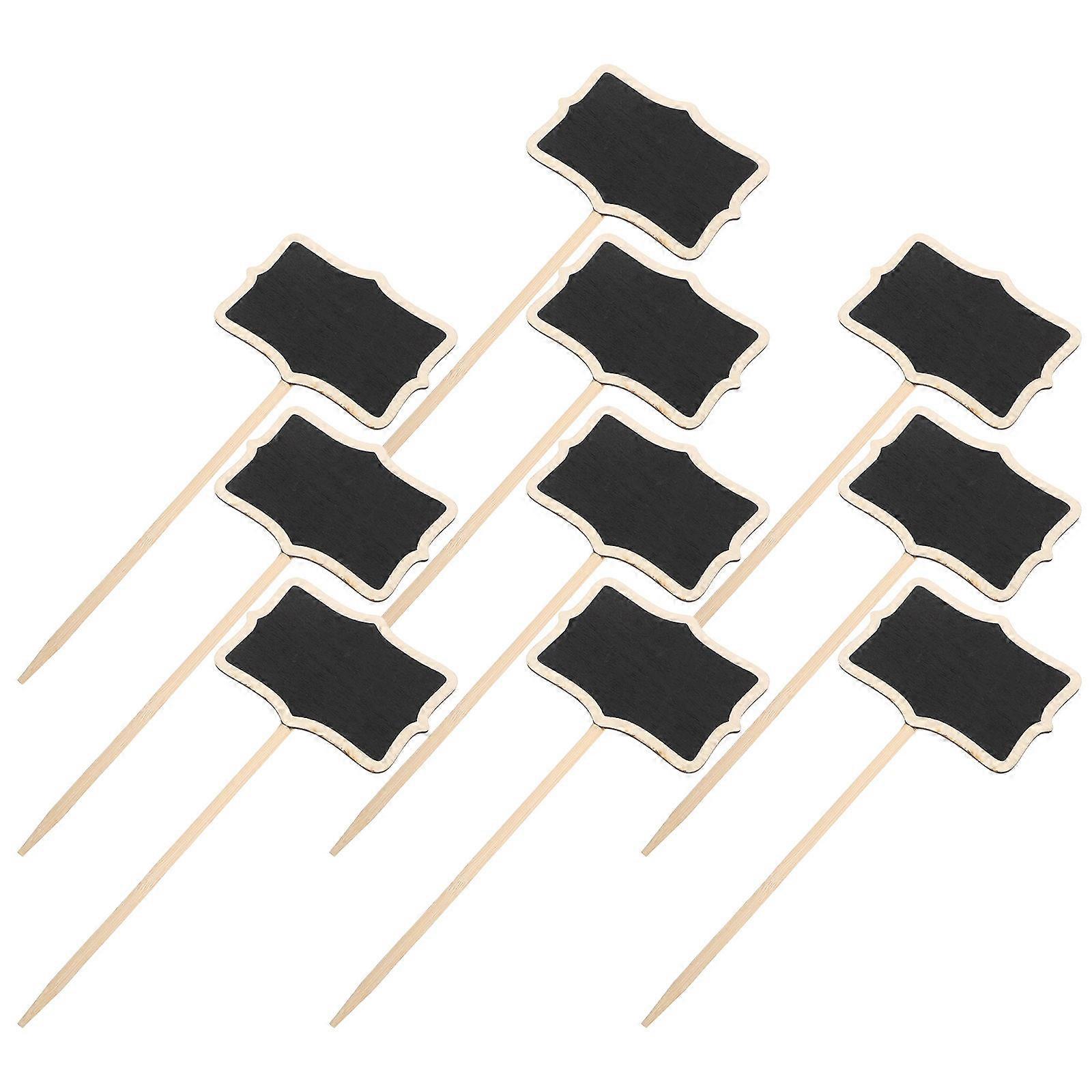 Mini Blackboard Garden Decor Tools 20 Pcs Ideal For Parties And Family Gatherings With Rectangular Shape