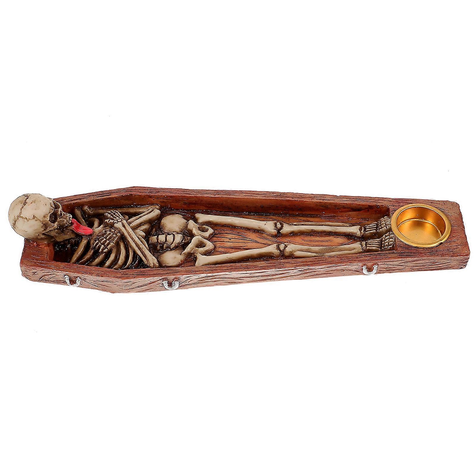Creepy Scary Skeletons Halloween Table Decorations Coffin Shape 25x9x8 Cm 1 Pcs