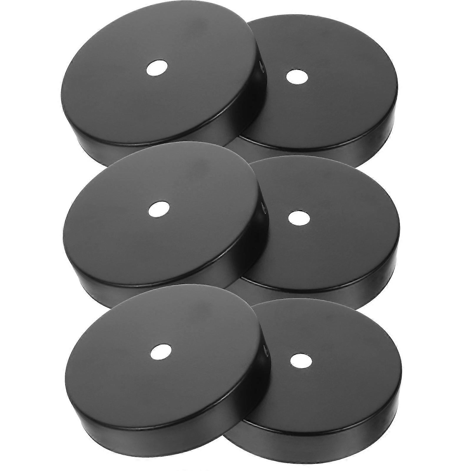 Retro Design Pendant Light Canopy Ceiling Cover Plate For Restaurant Corridor Lighting In Black With Fine Craftsmanship 24Pcs