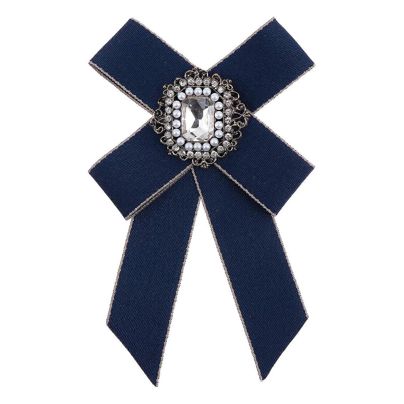 Unique Bow Brooch 3Pcs Elegant Rhinestone Studded Brooch Pins