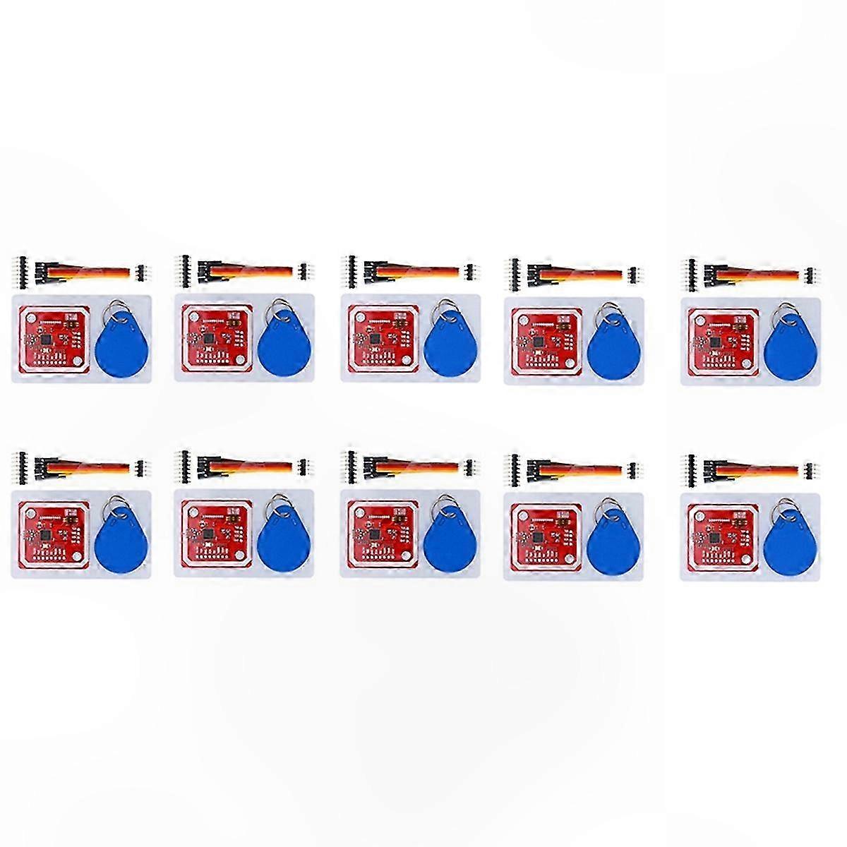 10-Pack NFC RFID Wireless Module Kits with Reader and Writer Functionality