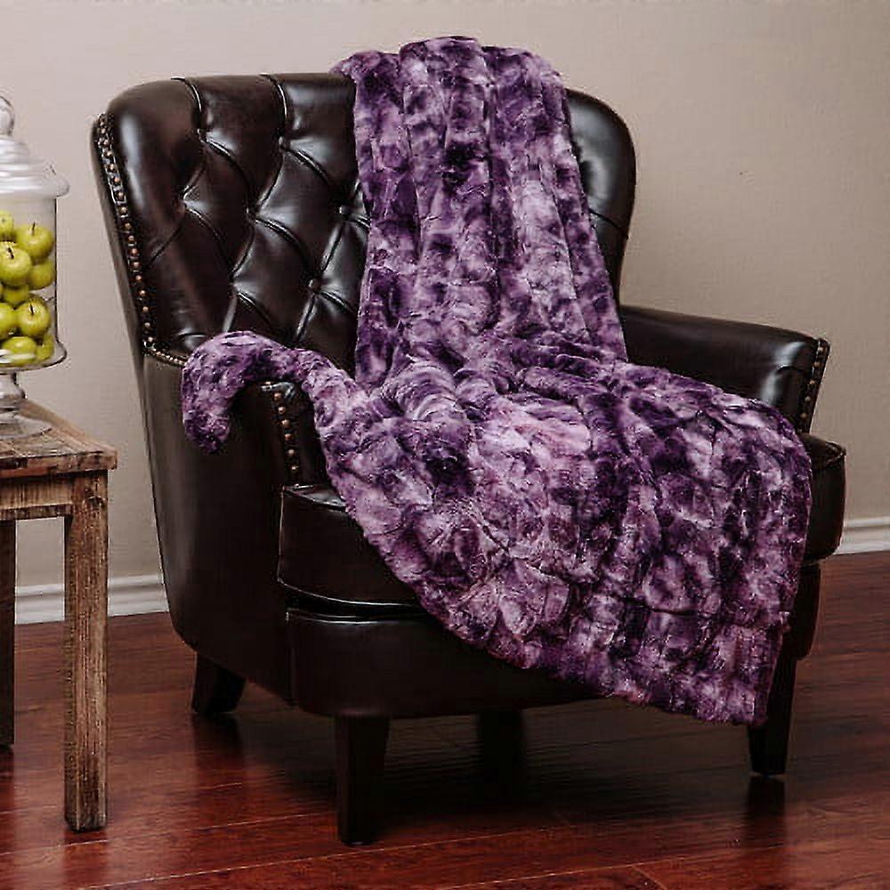 Chanasya Super Soft Fuzzy Fur Warm Cozy Sherpa Throw Blanket