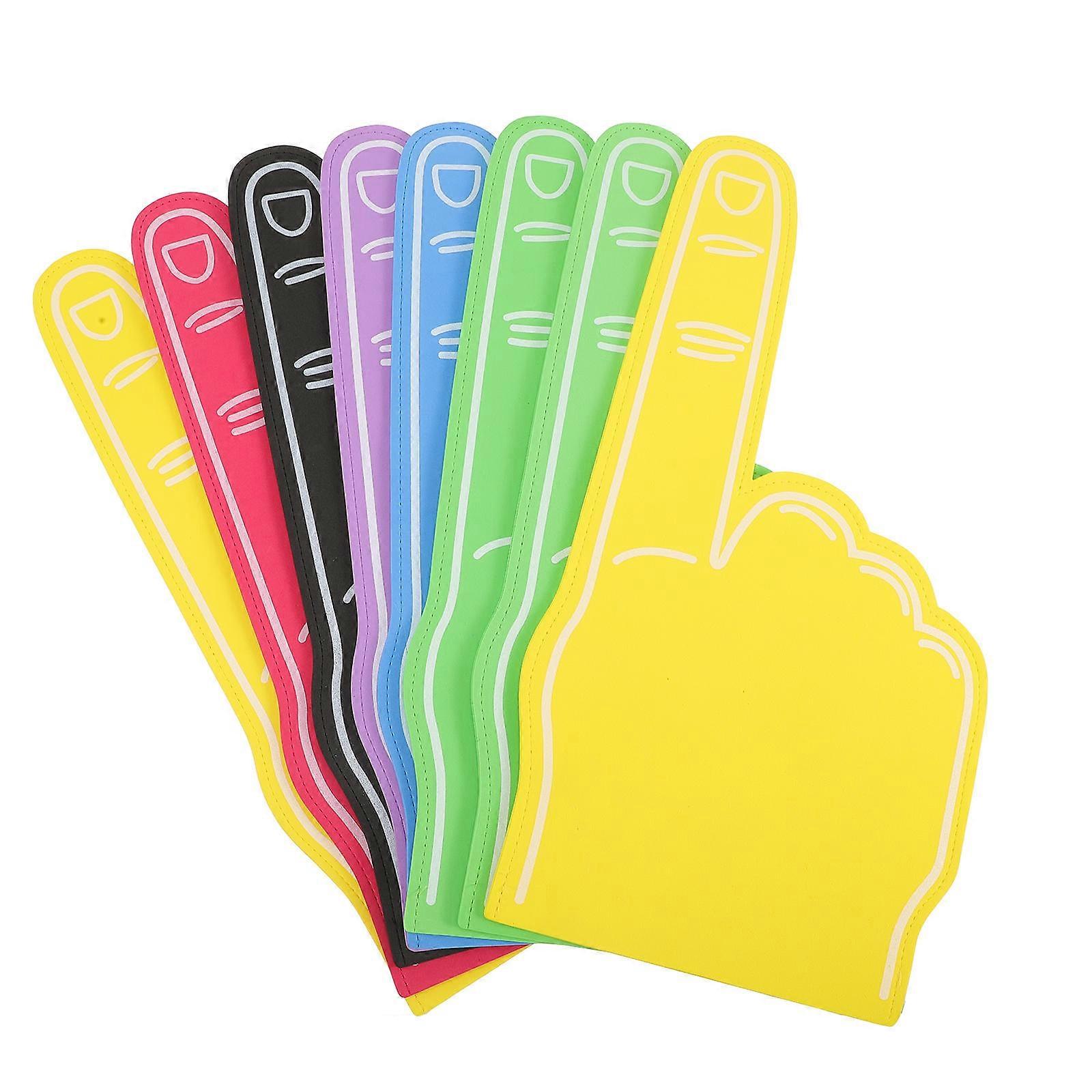 Assorted Color Cheerleading Foam Pom Poms Fingers for Sports Events 24Pcs