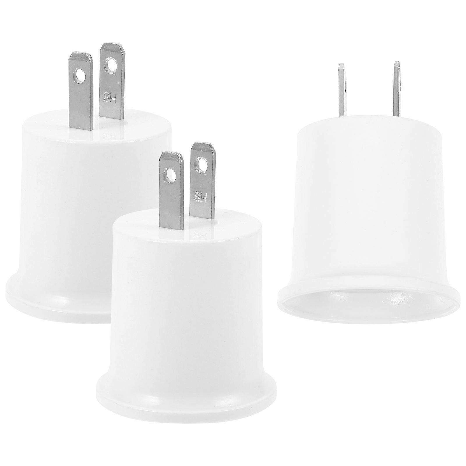 E27 Lamp Socket Adapter Light Socket to Plug for Home 6Pcs