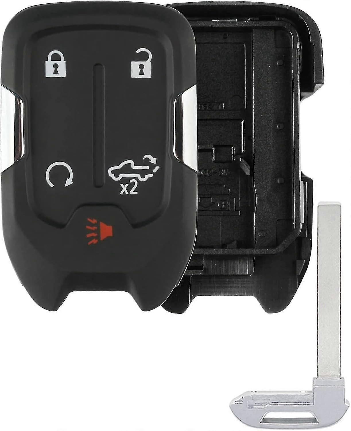 Key Fob Shell Replacement Smart Remote Key Case Cover 5 Buttons For Gmc Sierra Chevy Silverado